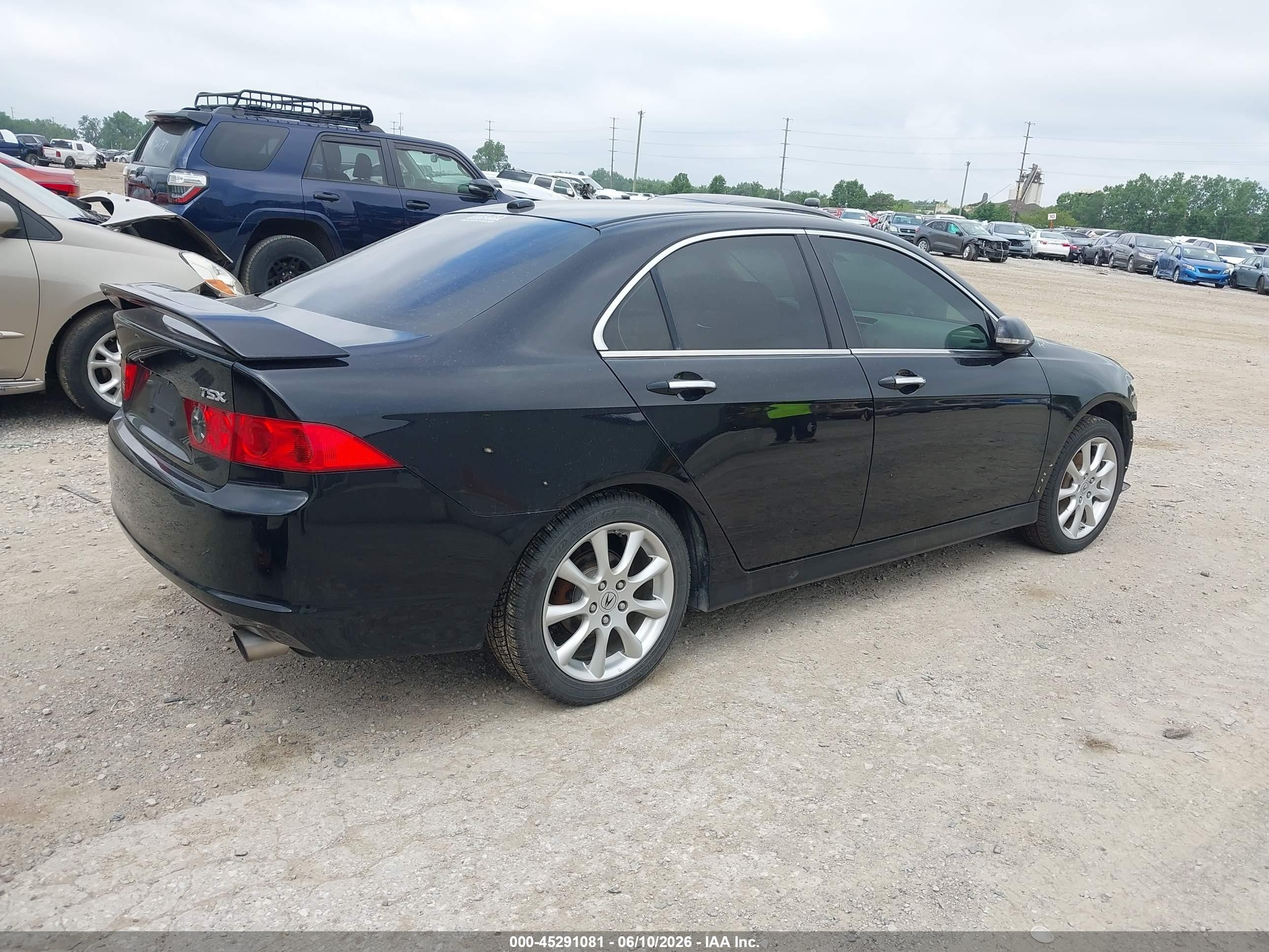 2007 Acura Tsx   Black vin: JH4CL96827C015483
