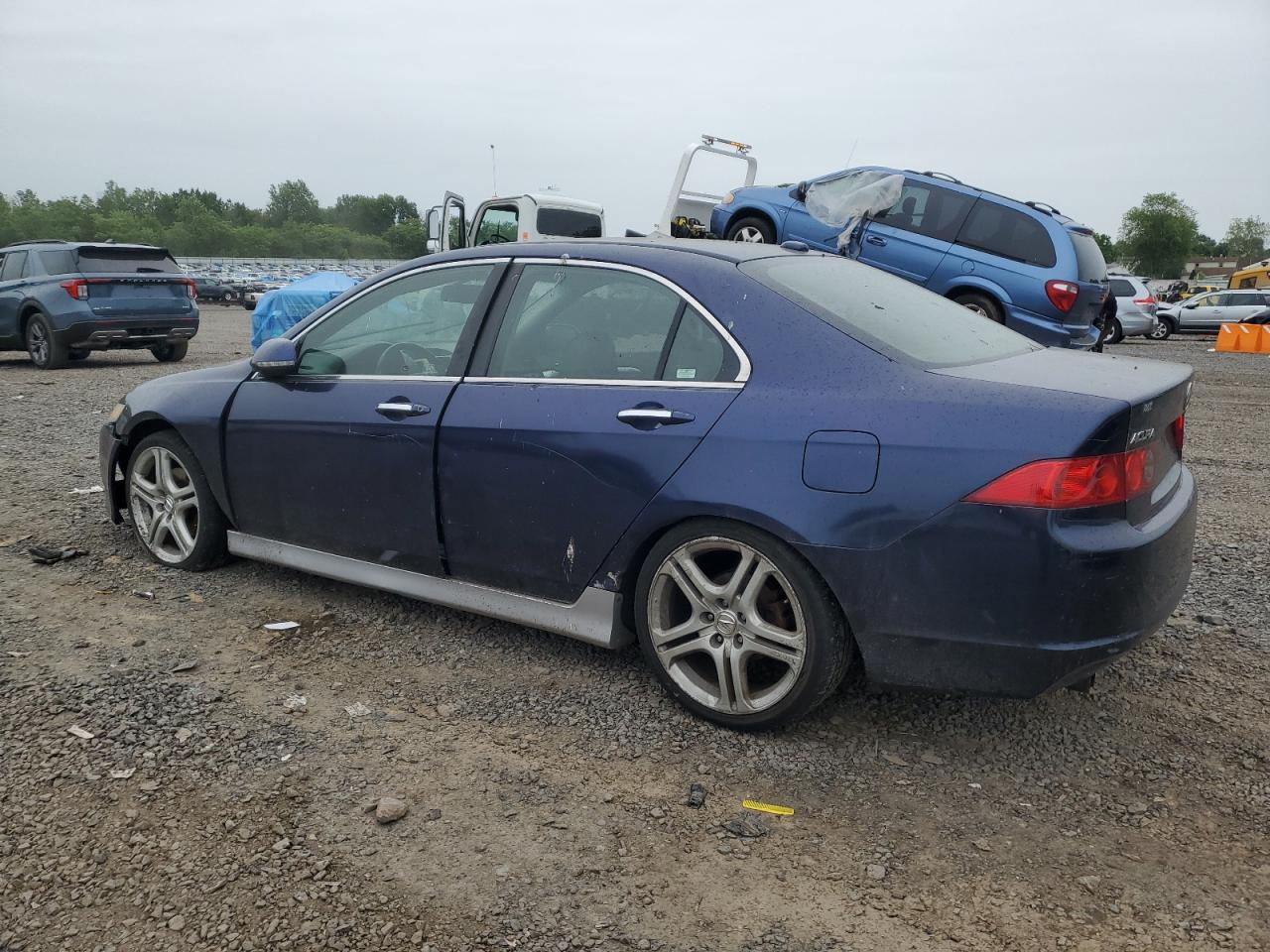 2007 Acura Tsx Blue vin: JH4CL96827C020912