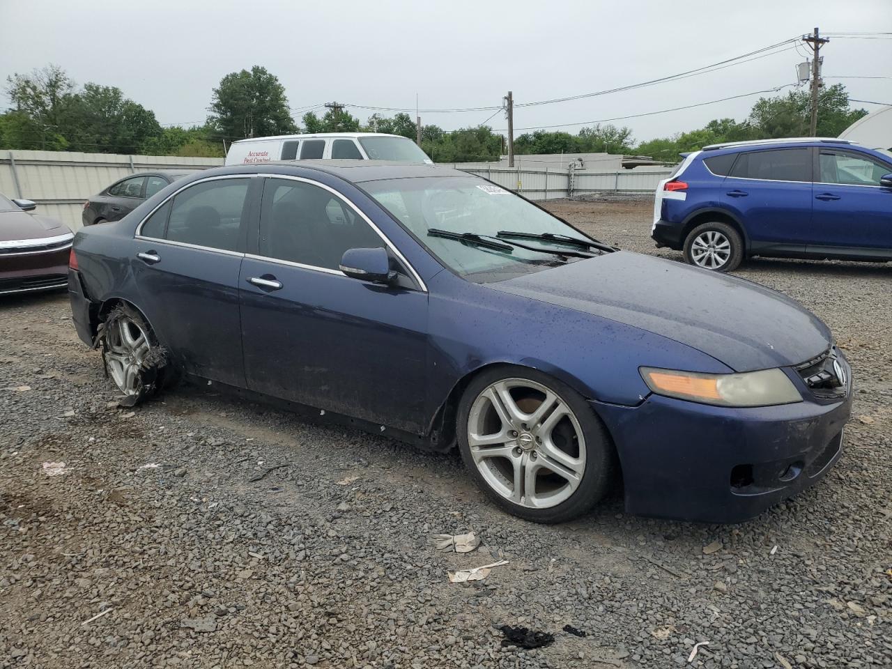 2007 Acura Tsx Blue vin: JH4CL96827C020912