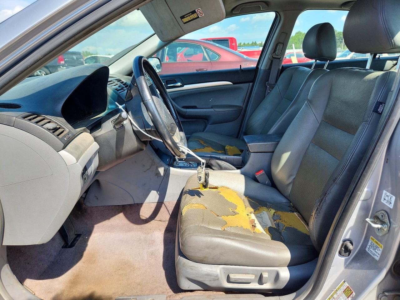 2004 Acura Tsx Silver vin: JH4CL96834C027914