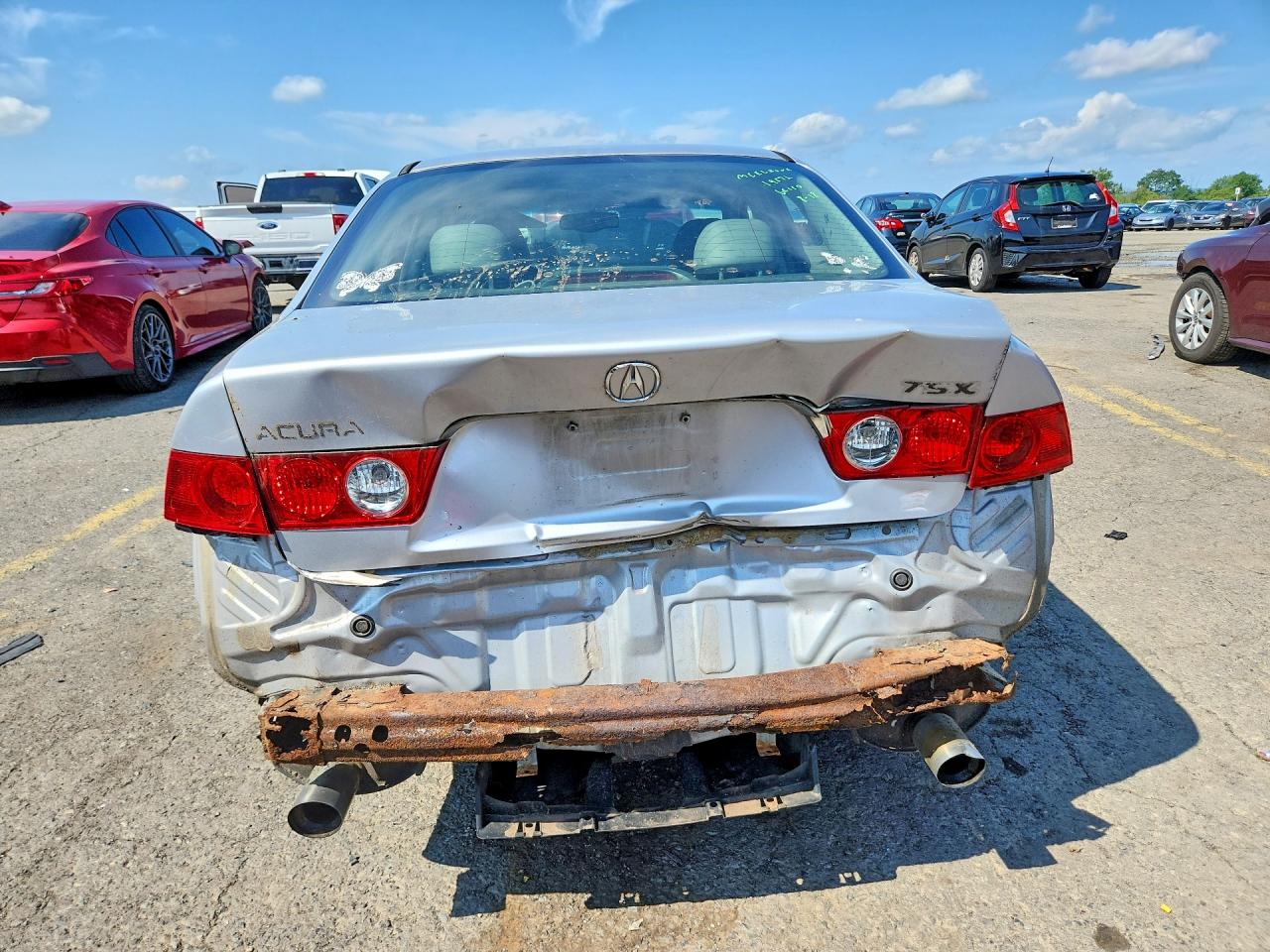 2004 Acura Tsx Silver vin: JH4CL96834C027914