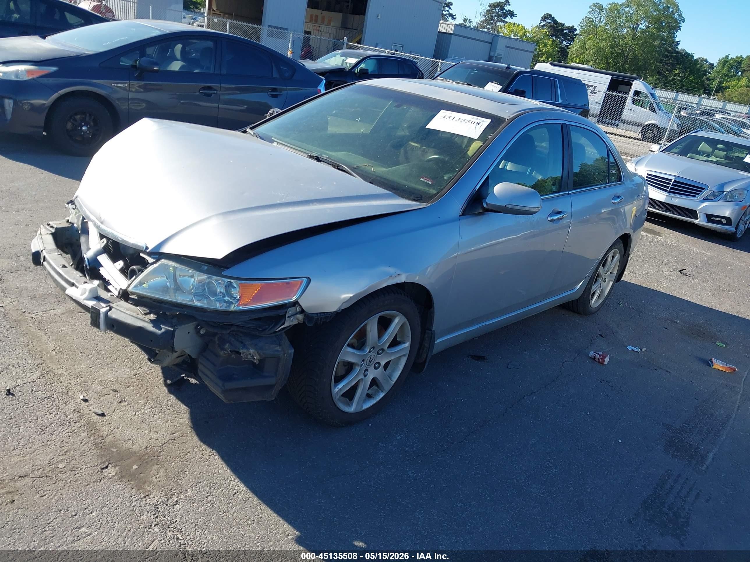 2004 Acura Tsx   Silver vin: JH4CL96834C038461
