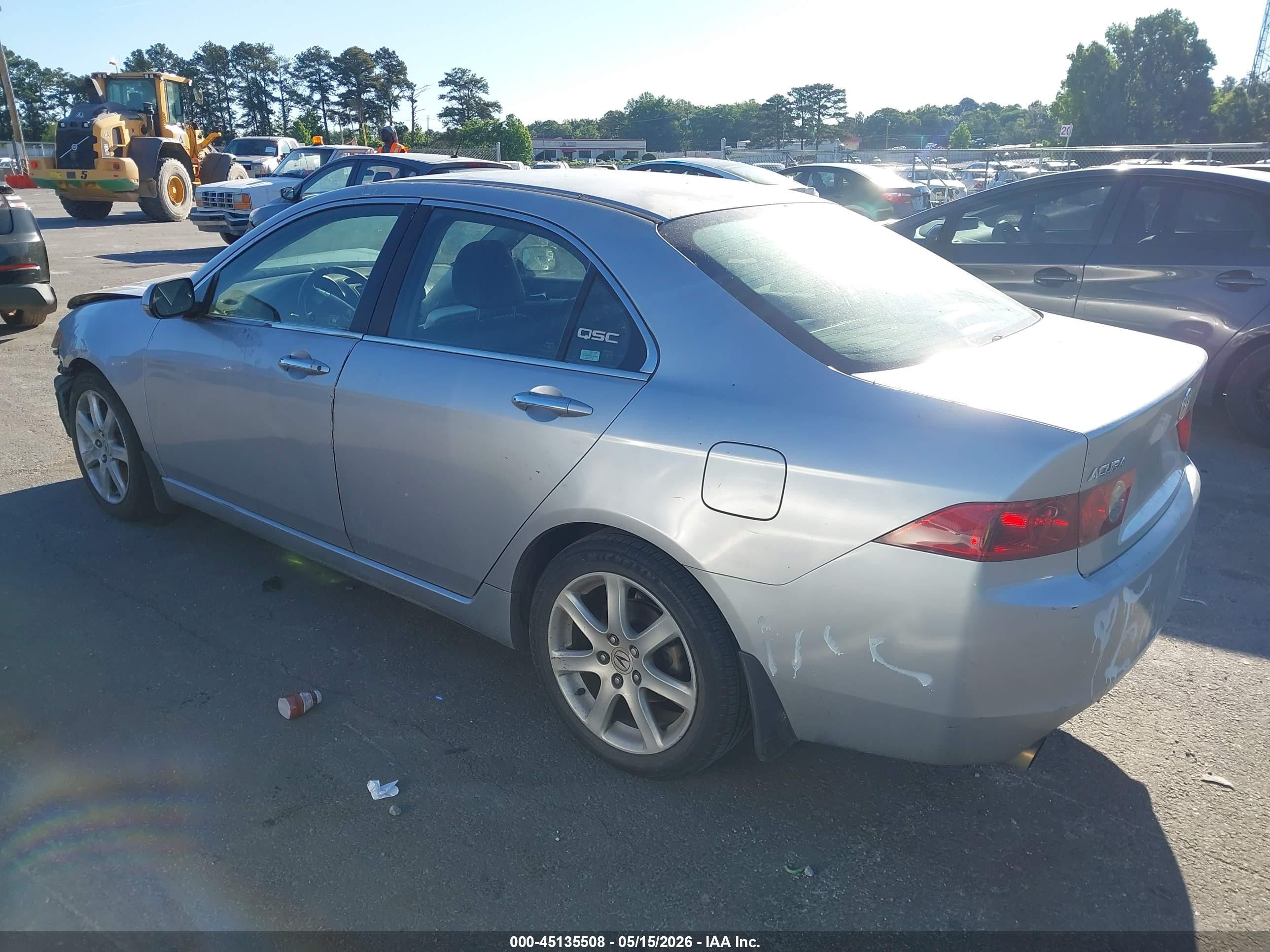 2004 Acura Tsx   Silver vin: JH4CL96834C038461
