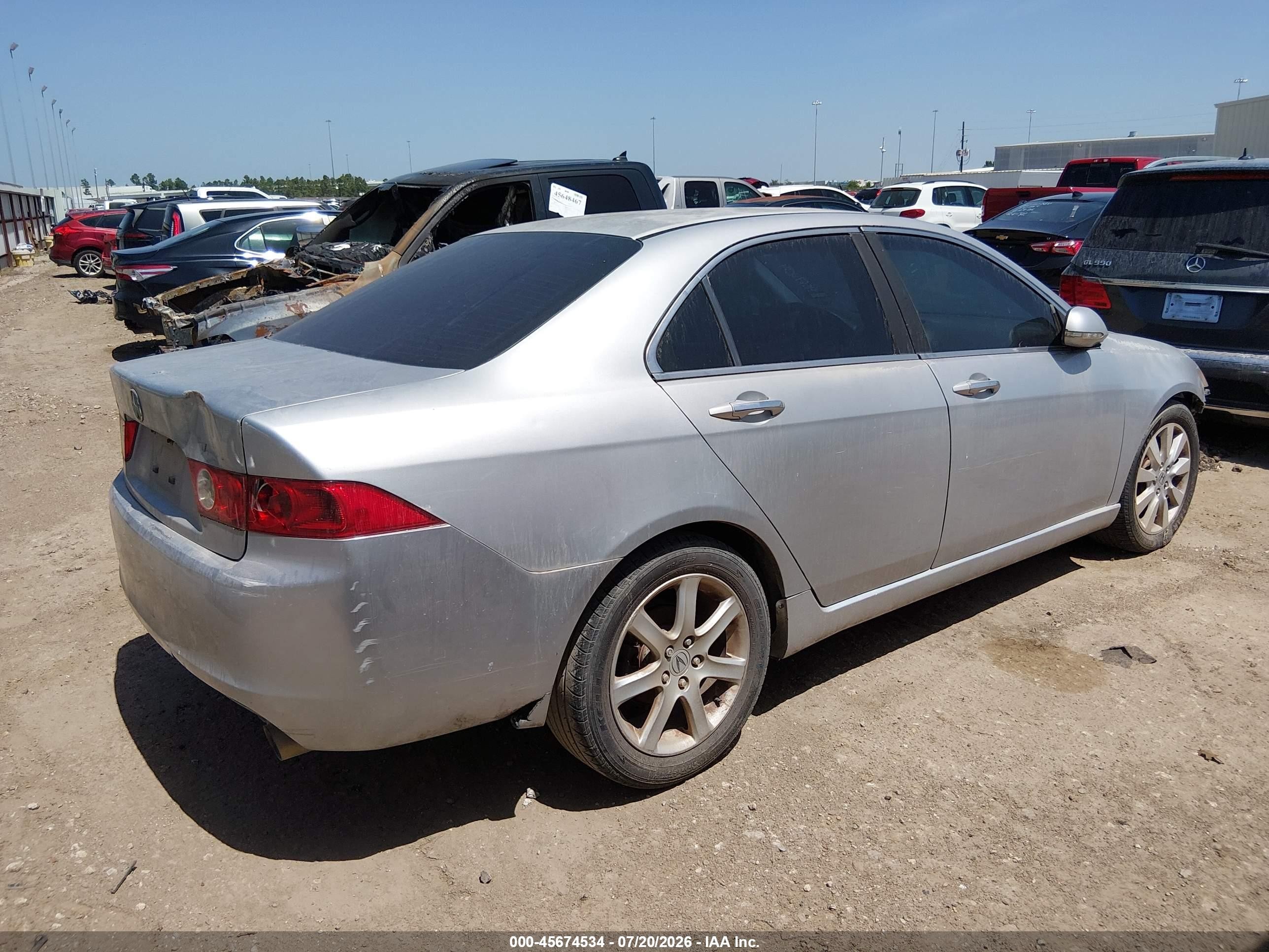 2004 Acura Tsx   Gray vin: JH4CL96834C041733