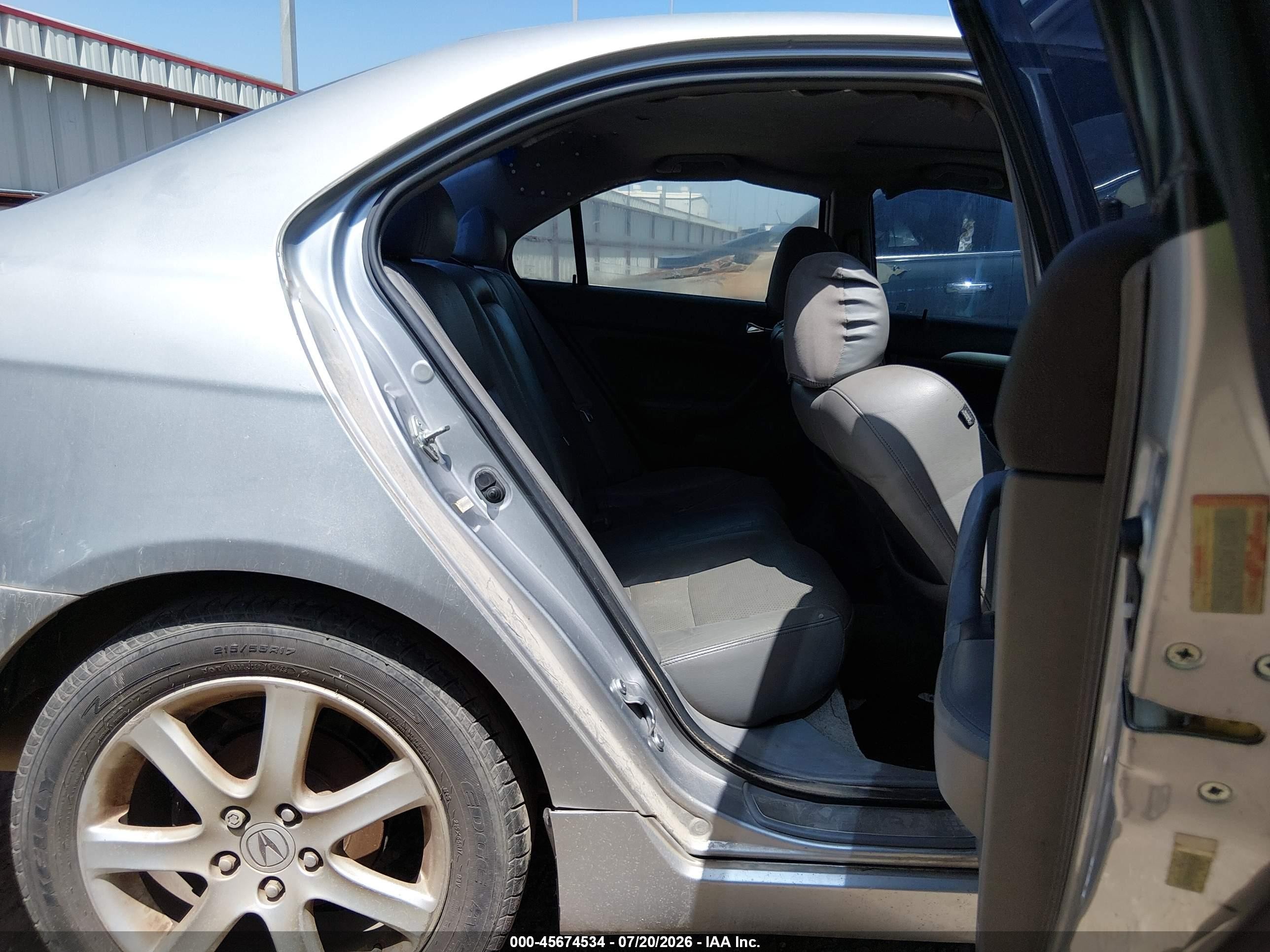 2004 Acura Tsx   Gray vin: JH4CL96834C041733