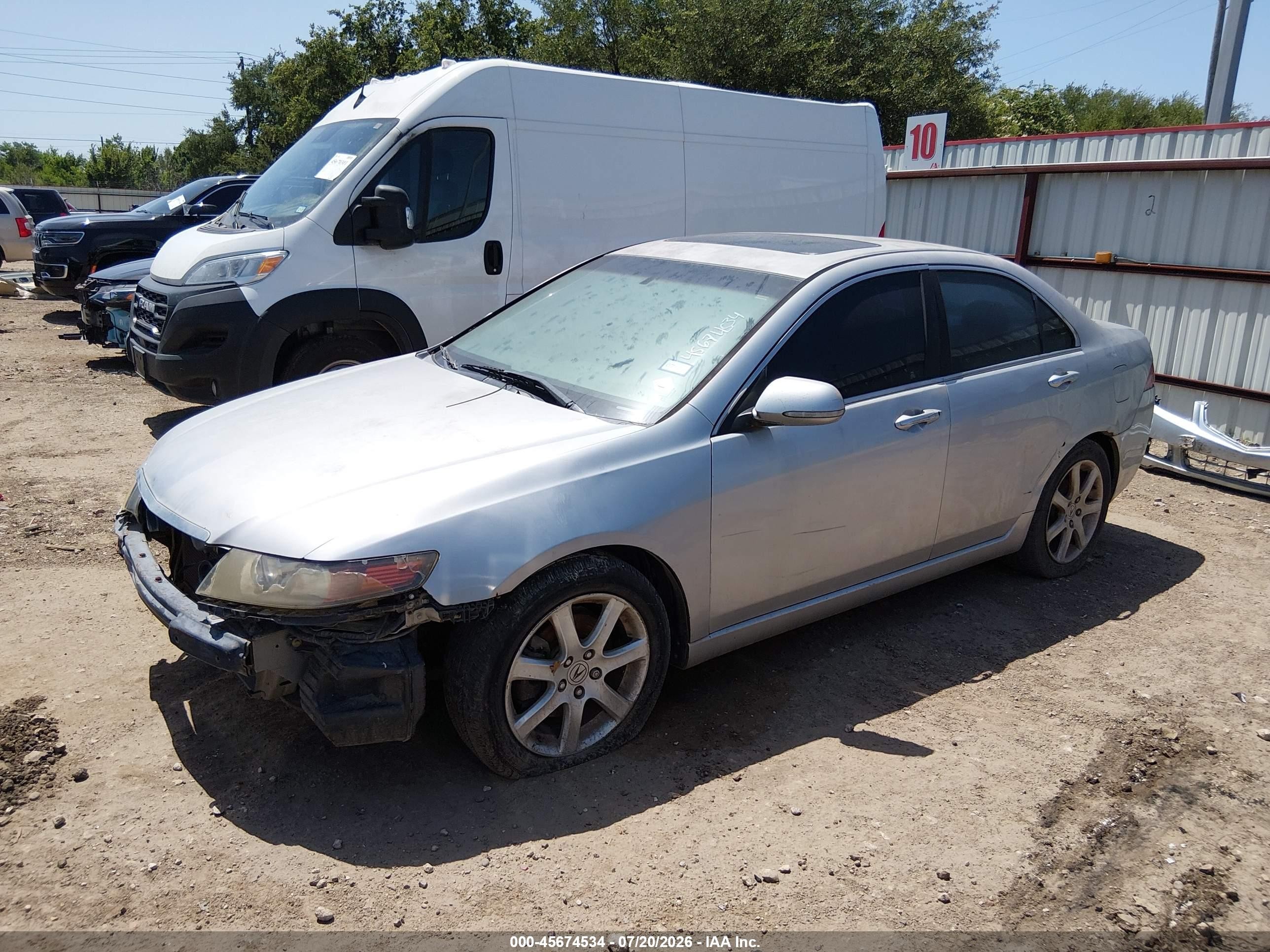 2004 Acura Tsx   Gray vin: JH4CL96834C041733