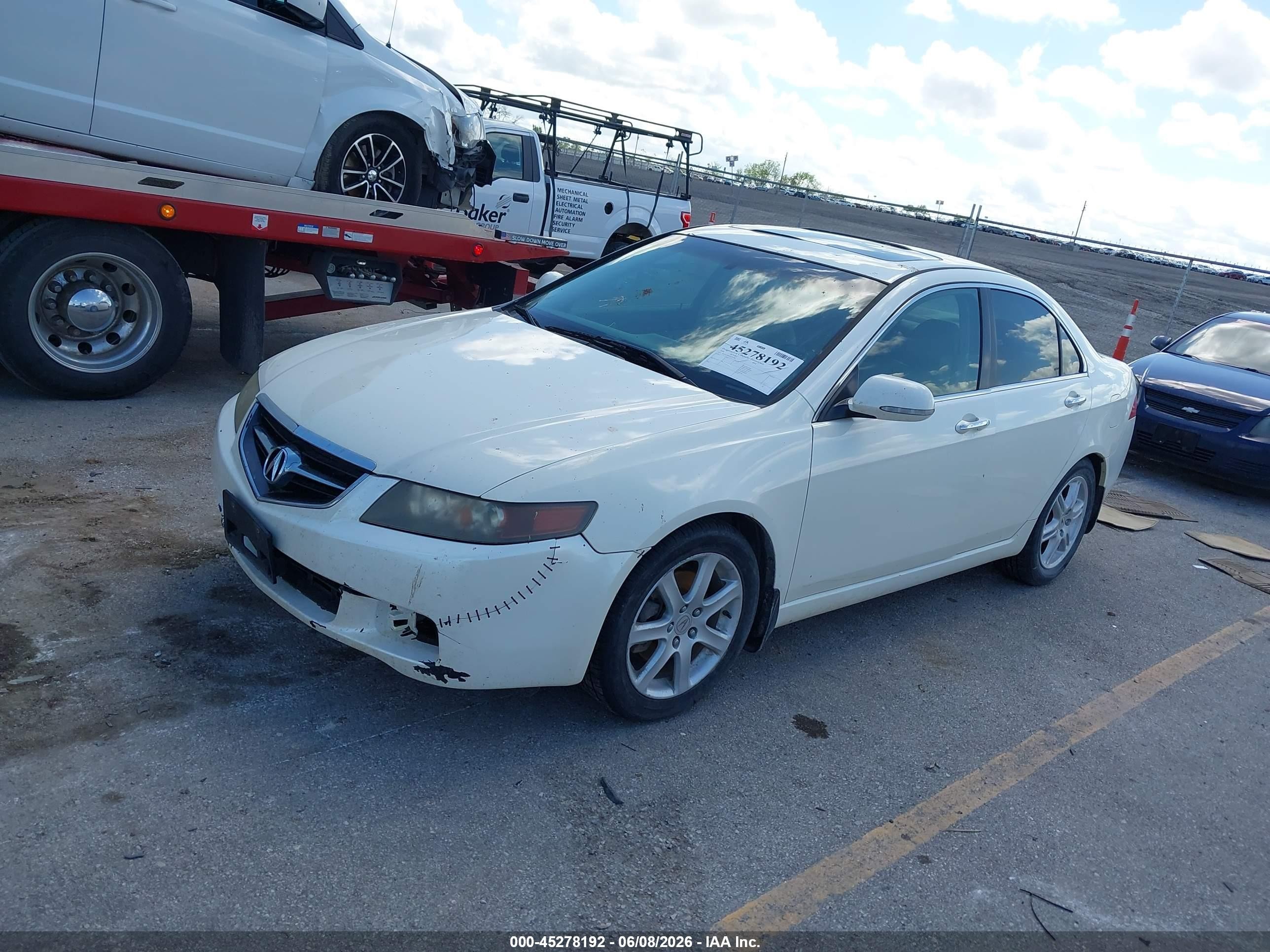2004 Acura Tsx   White vin: JH4CL96834C043708