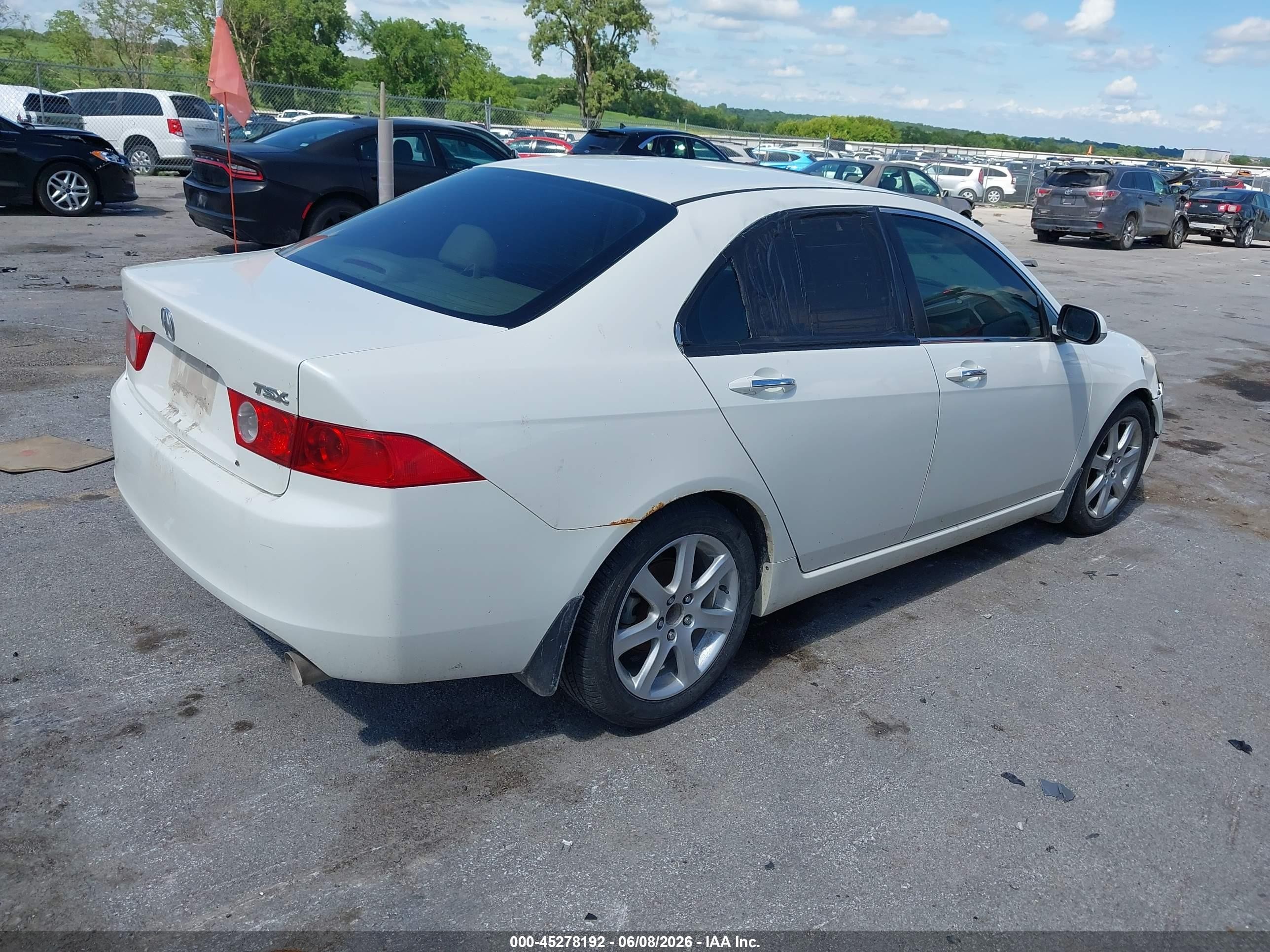 2004 Acura Tsx   White vin: JH4CL96834C043708