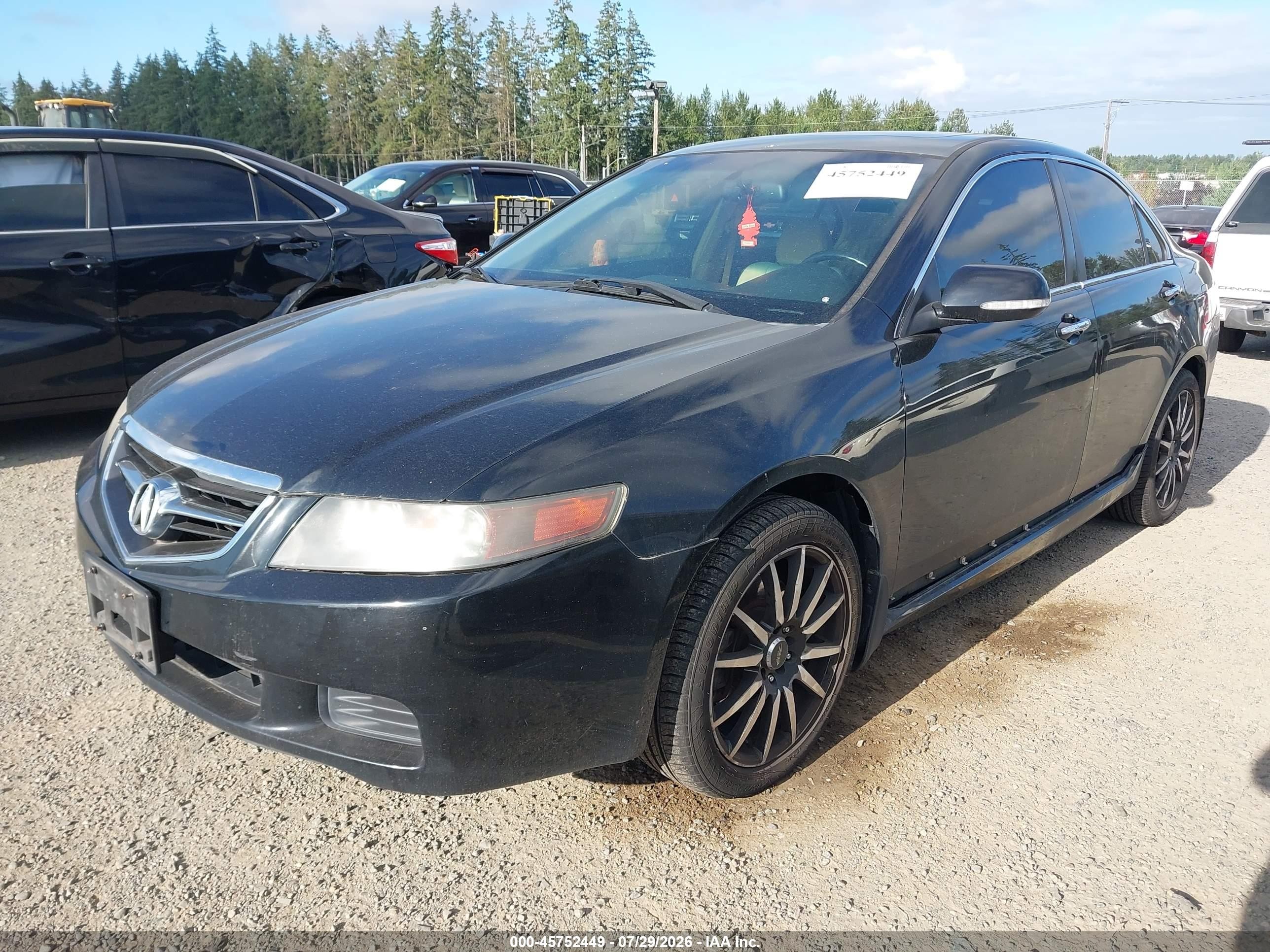 2005 Acura Tsx   Black vin: JH4CL96835C001508