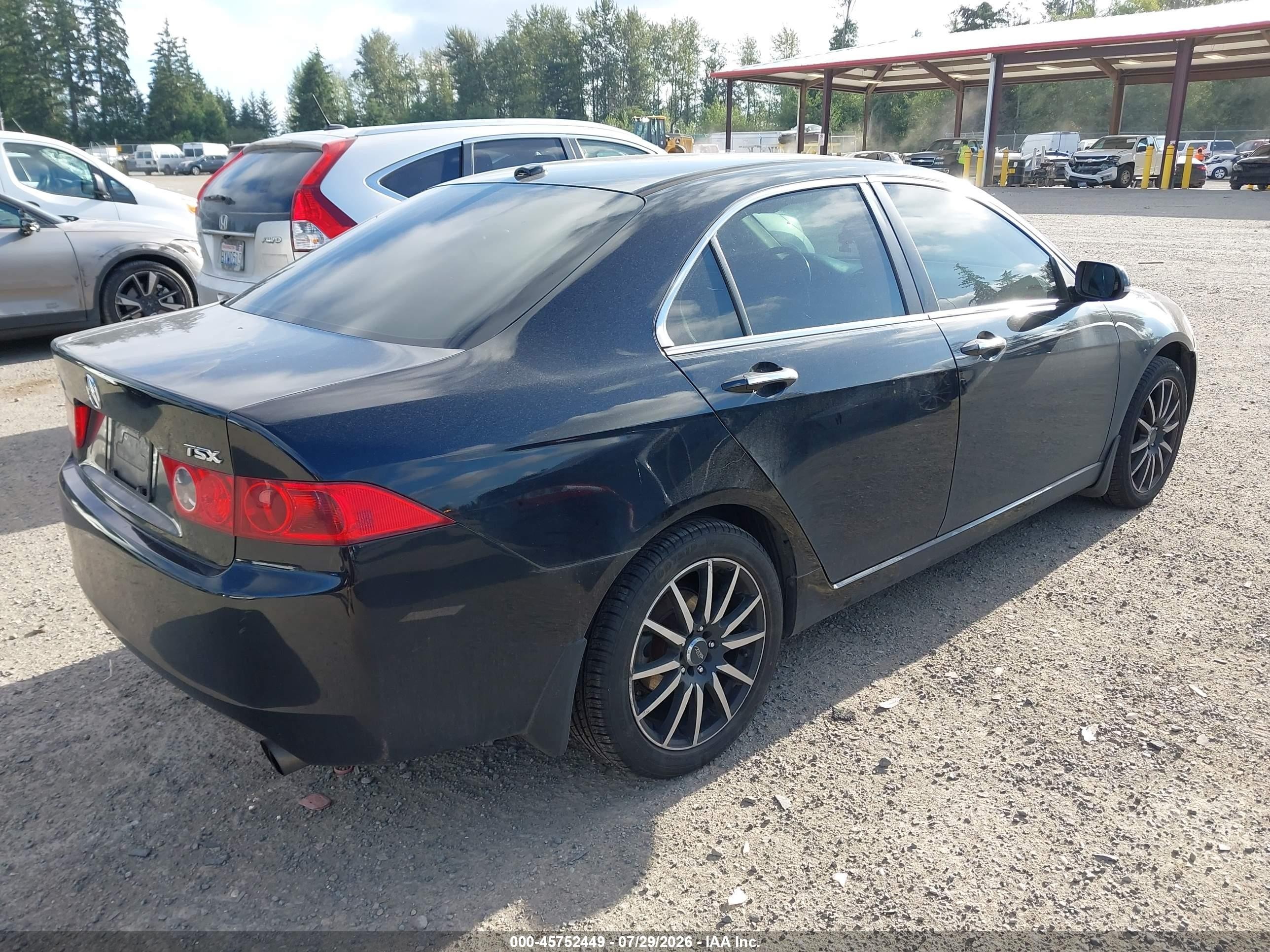 2005 Acura Tsx   Black vin: JH4CL96835C001508