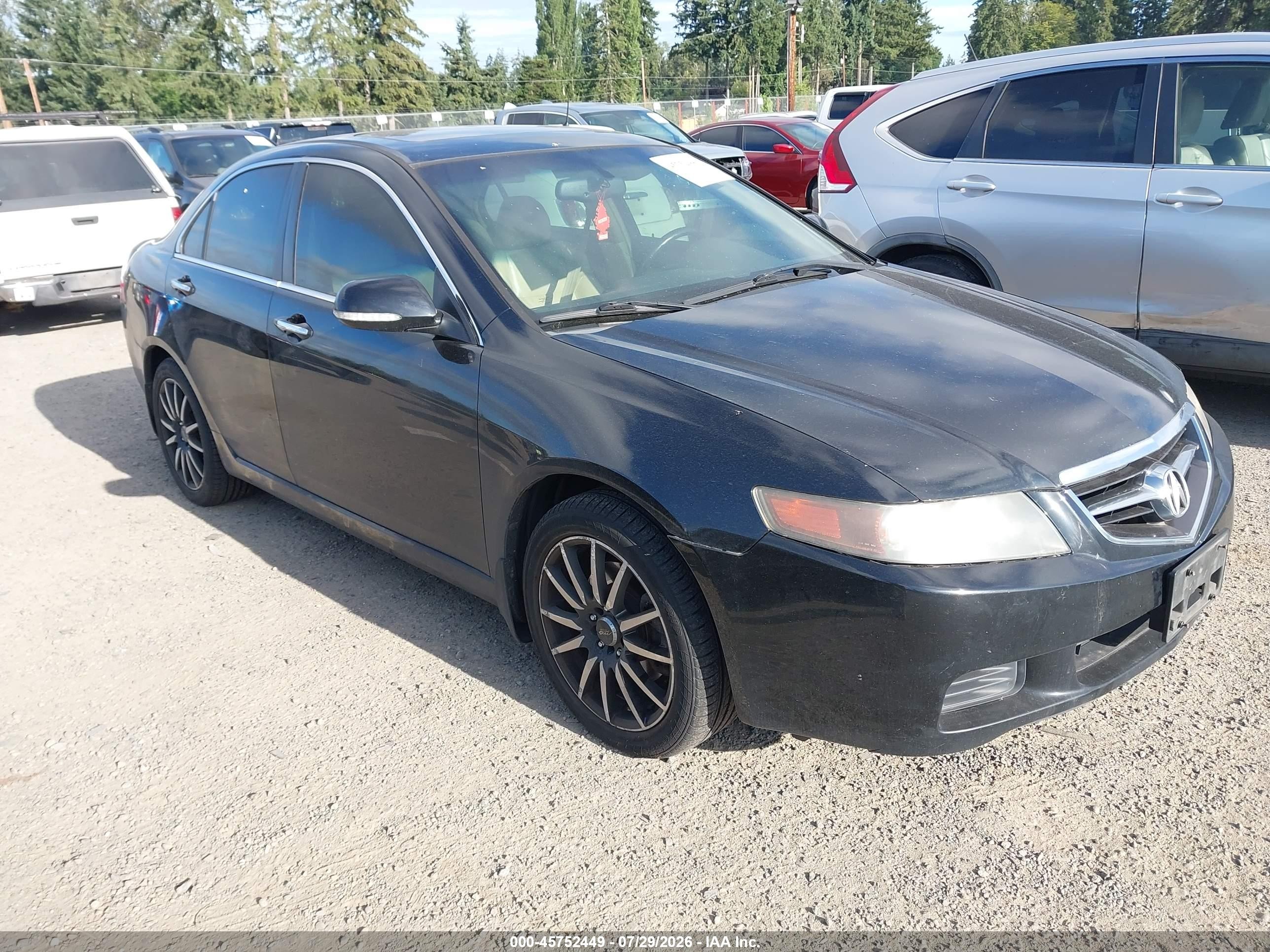 2005 Acura Tsx   Black vin: JH4CL96835C001508