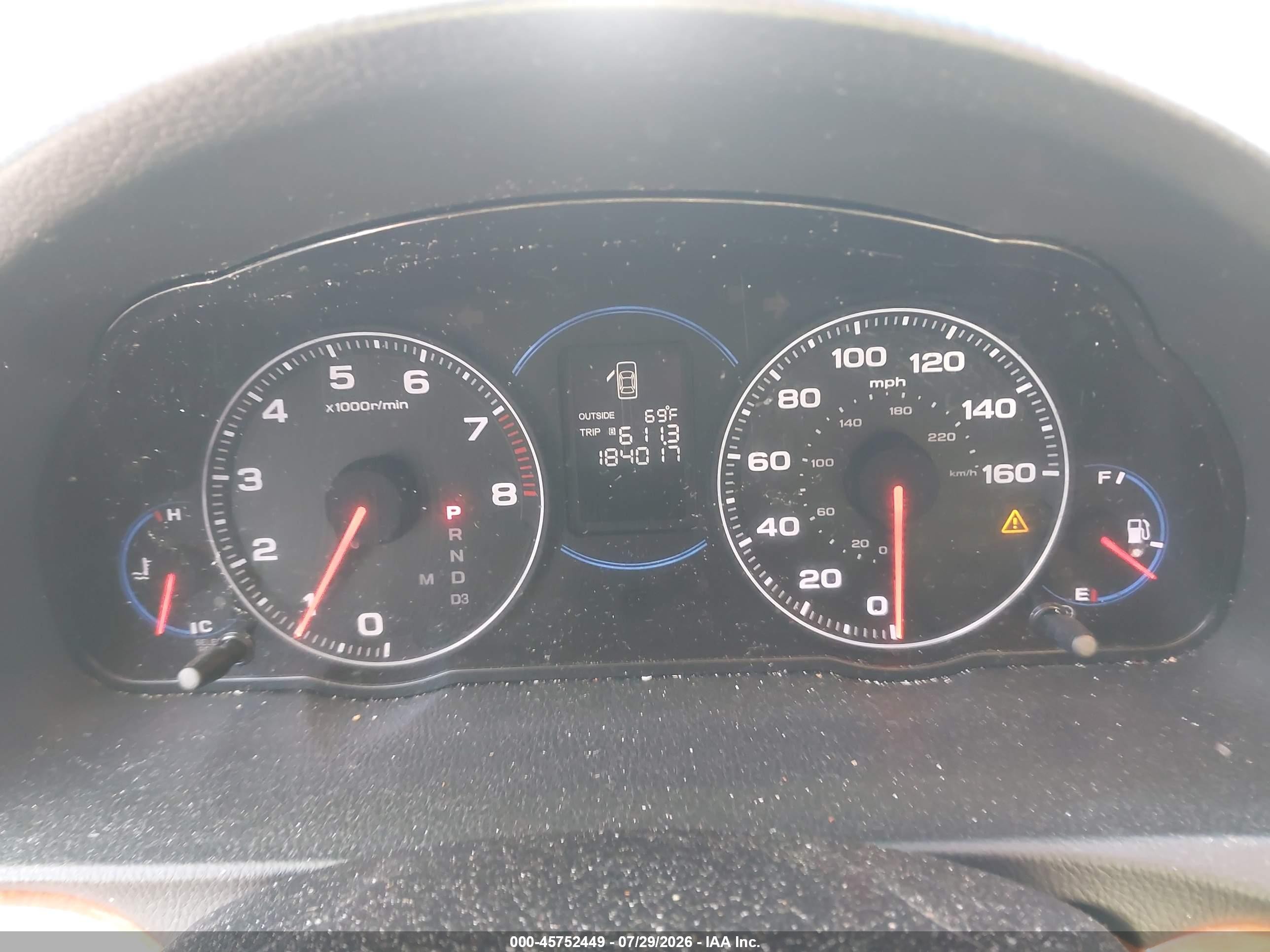 2005 Acura Tsx   Black vin: JH4CL96835C001508