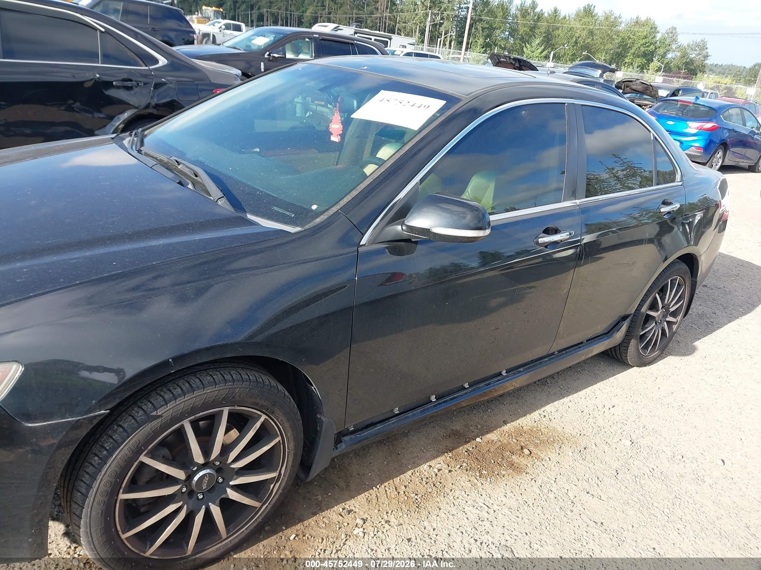 2005 Acura Tsx   Black vin: JH4CL96835C001508