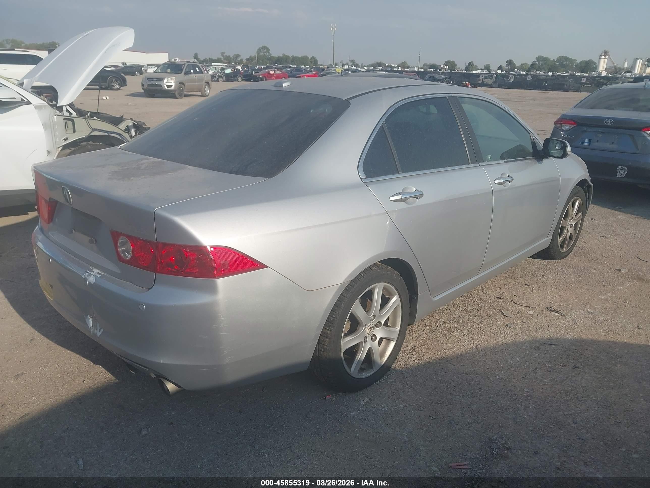 2005 Acura Tsx   Серебряный vin: JH4CL96835C002416