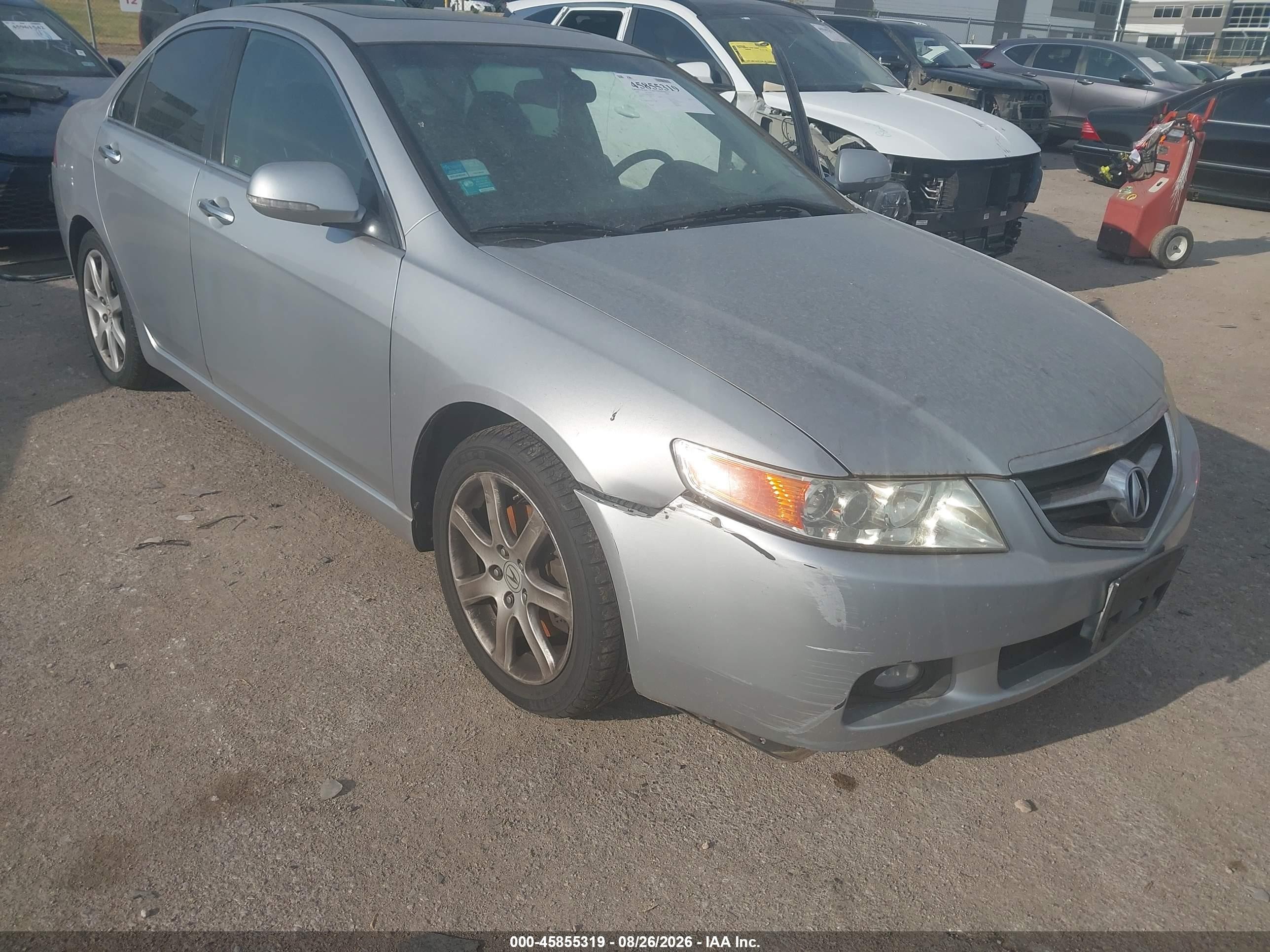 2005 Acura Tsx   Серебряный vin: JH4CL96835C002416
