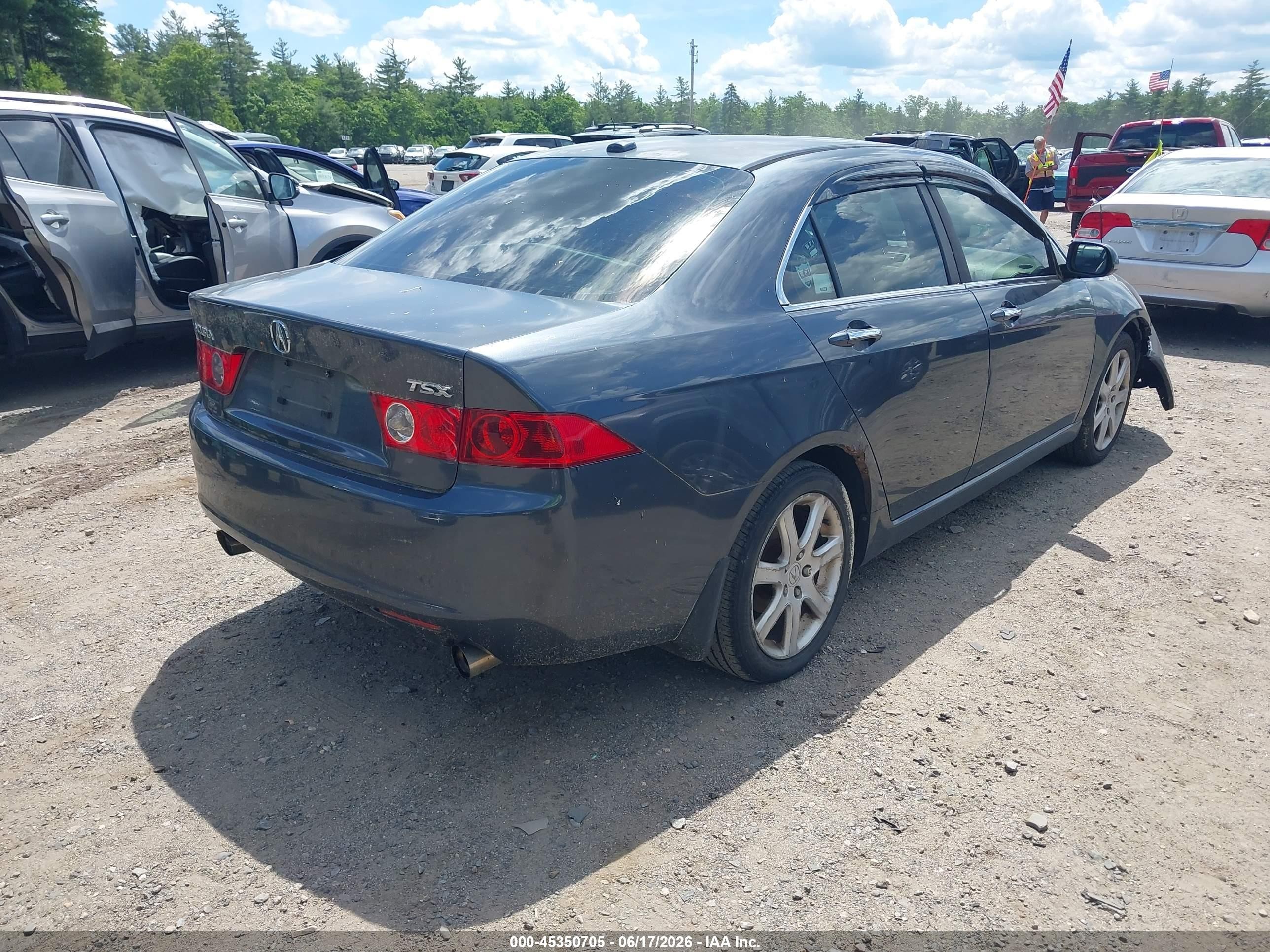 2005 Acura Tsx   Gray vin: JH4CL96835C002688