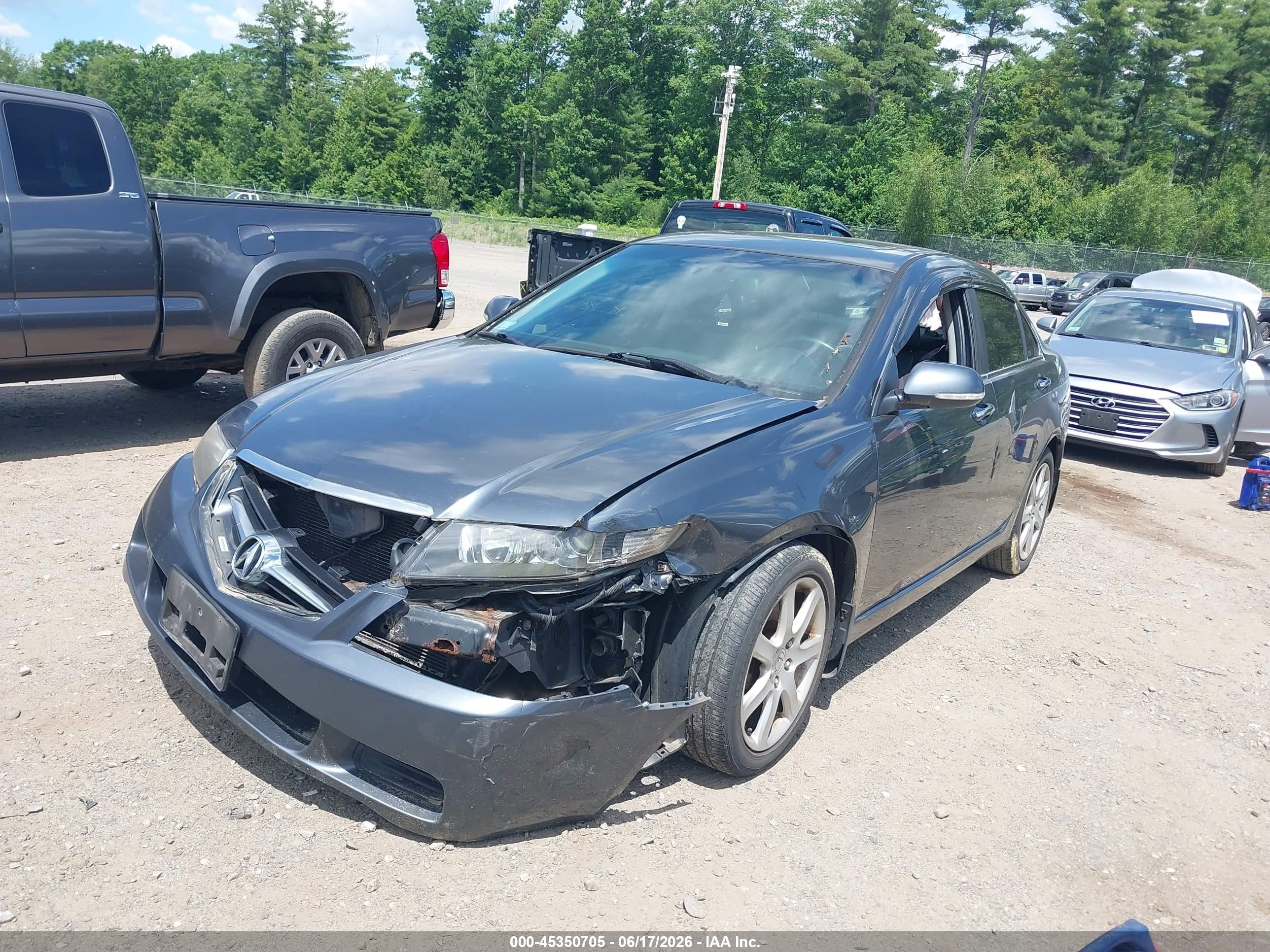 2005 Acura Tsx   Gray vin: JH4CL96835C002688