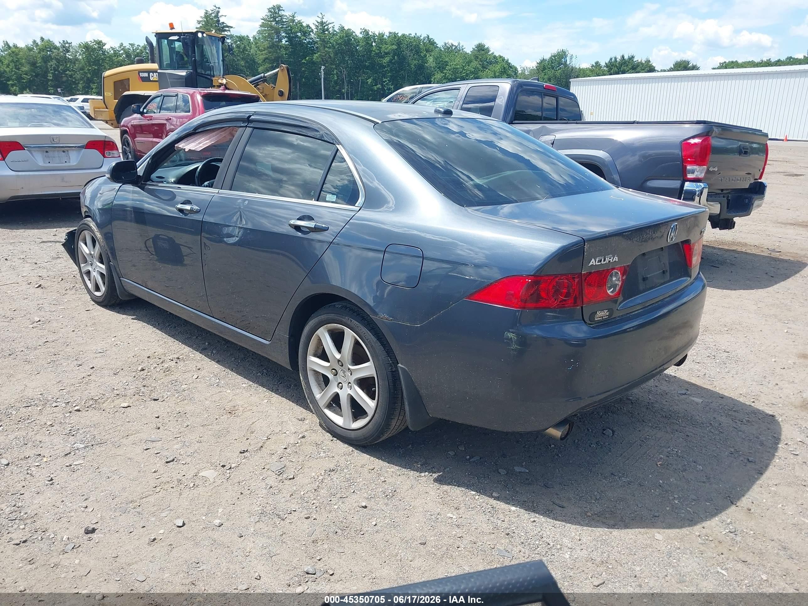 2005 Acura Tsx   Gray vin: JH4CL96835C002688