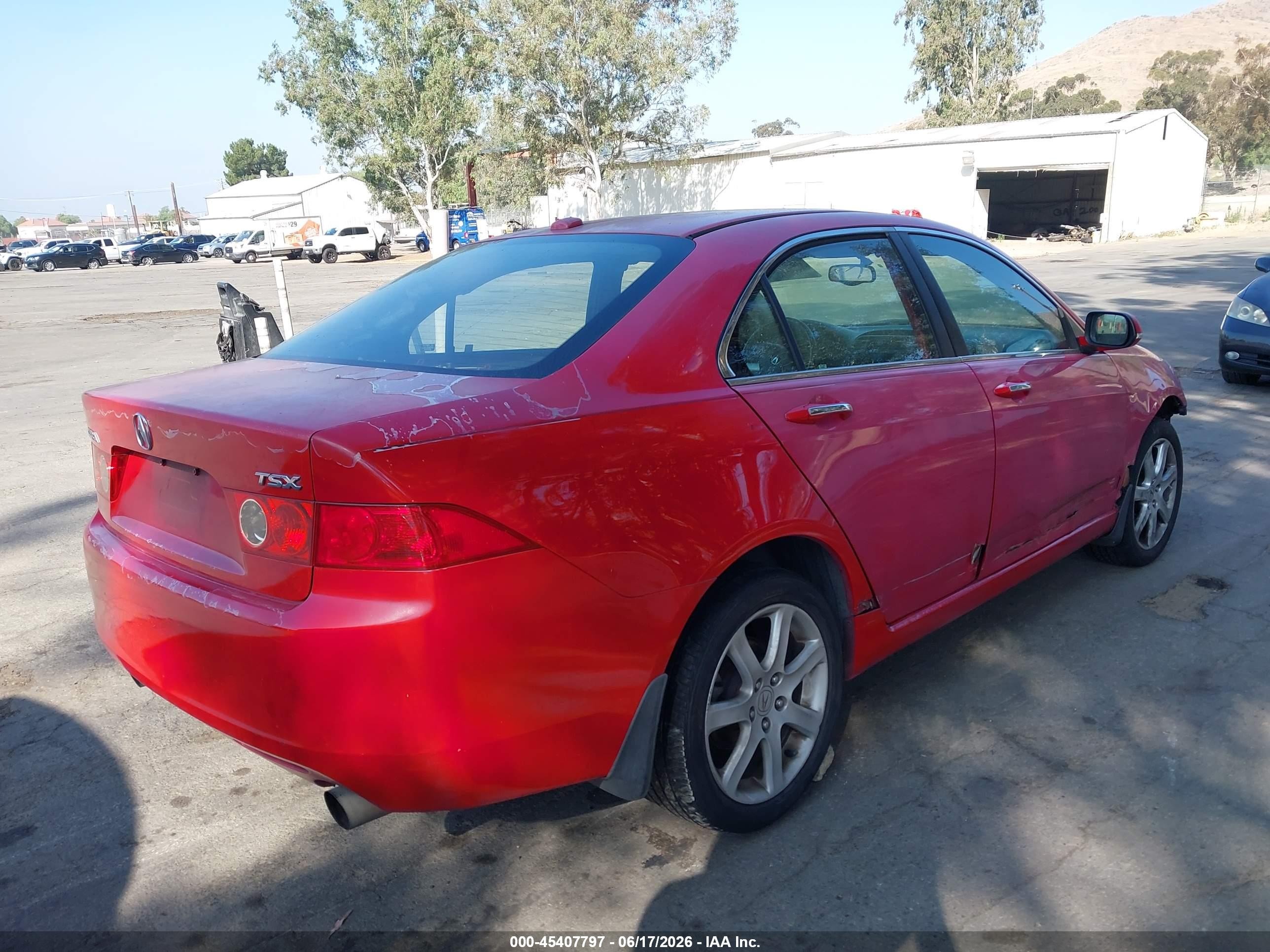 2005 Acura Tsx Красный vin: JH4CL96835C007261