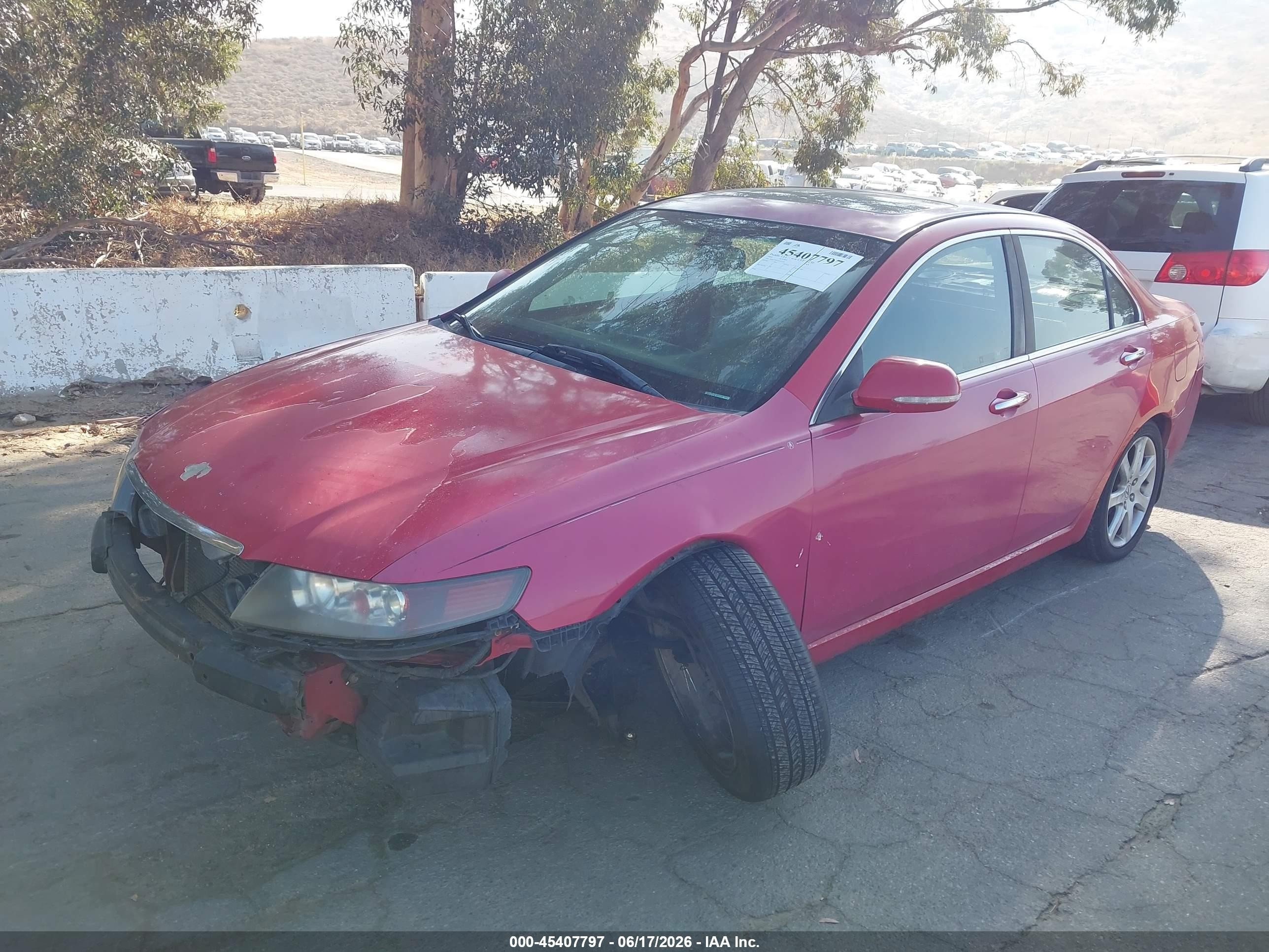 2005 Acura Tsx Красный vin: JH4CL96835C007261