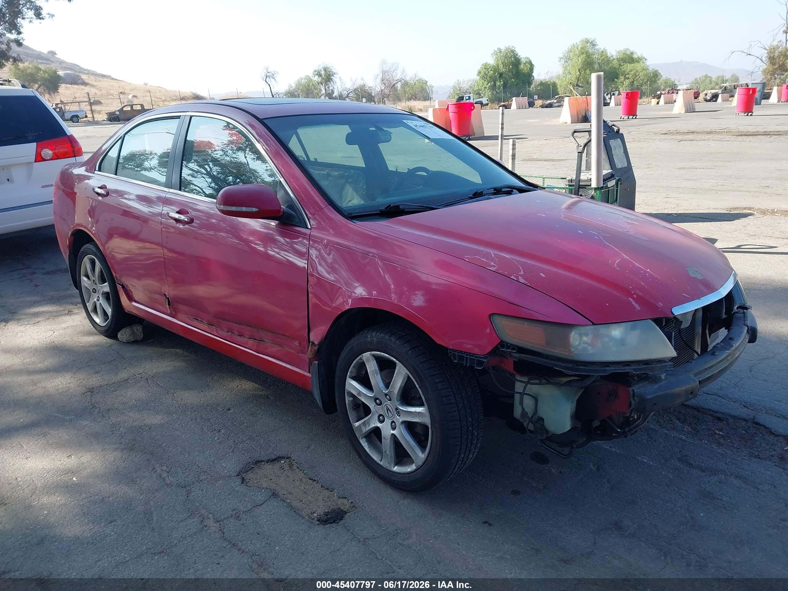 2005 Acura Tsx Красный vin: JH4CL96835C007261