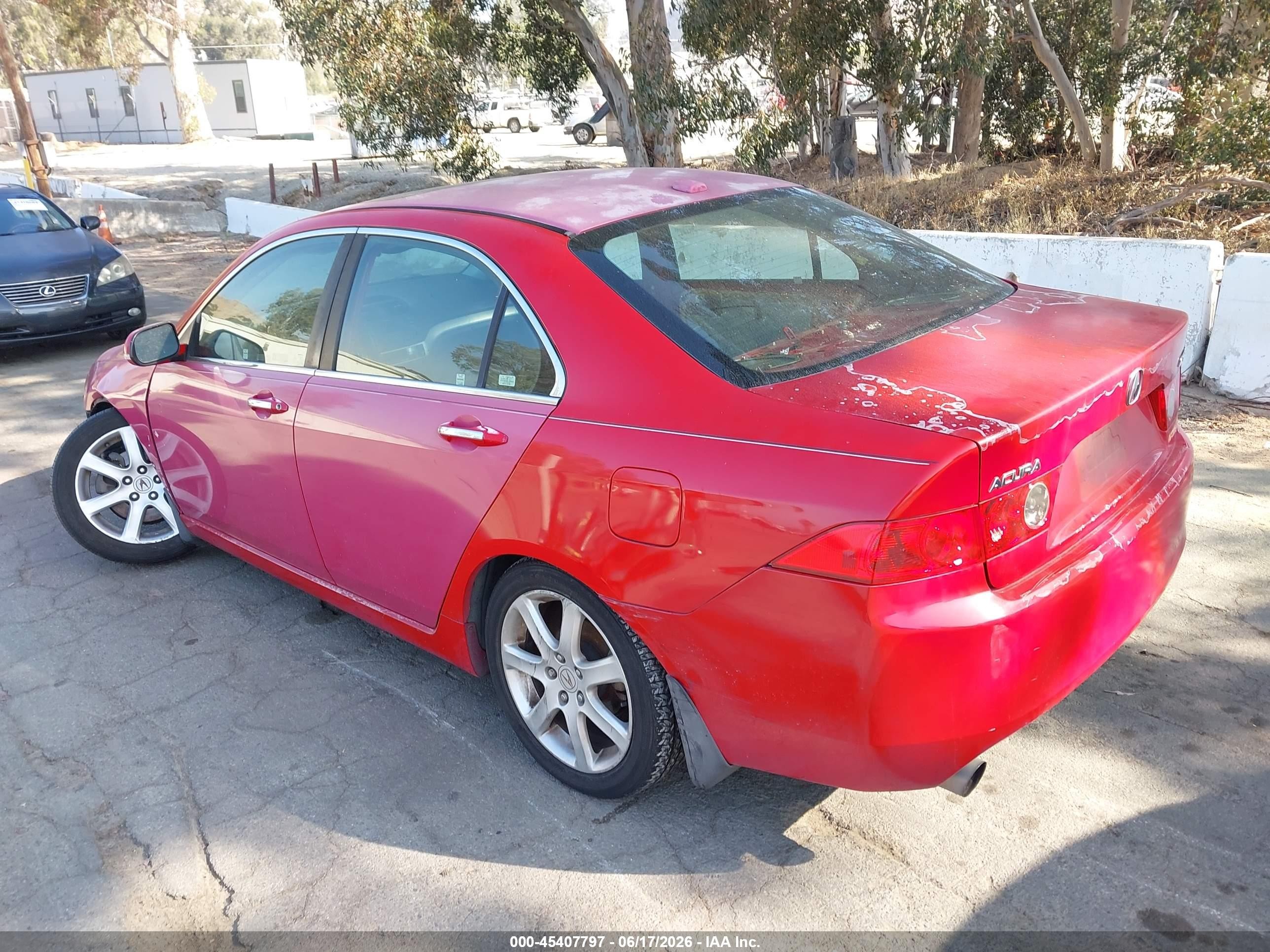 2005 Acura Tsx Красный vin: JH4CL96835C007261