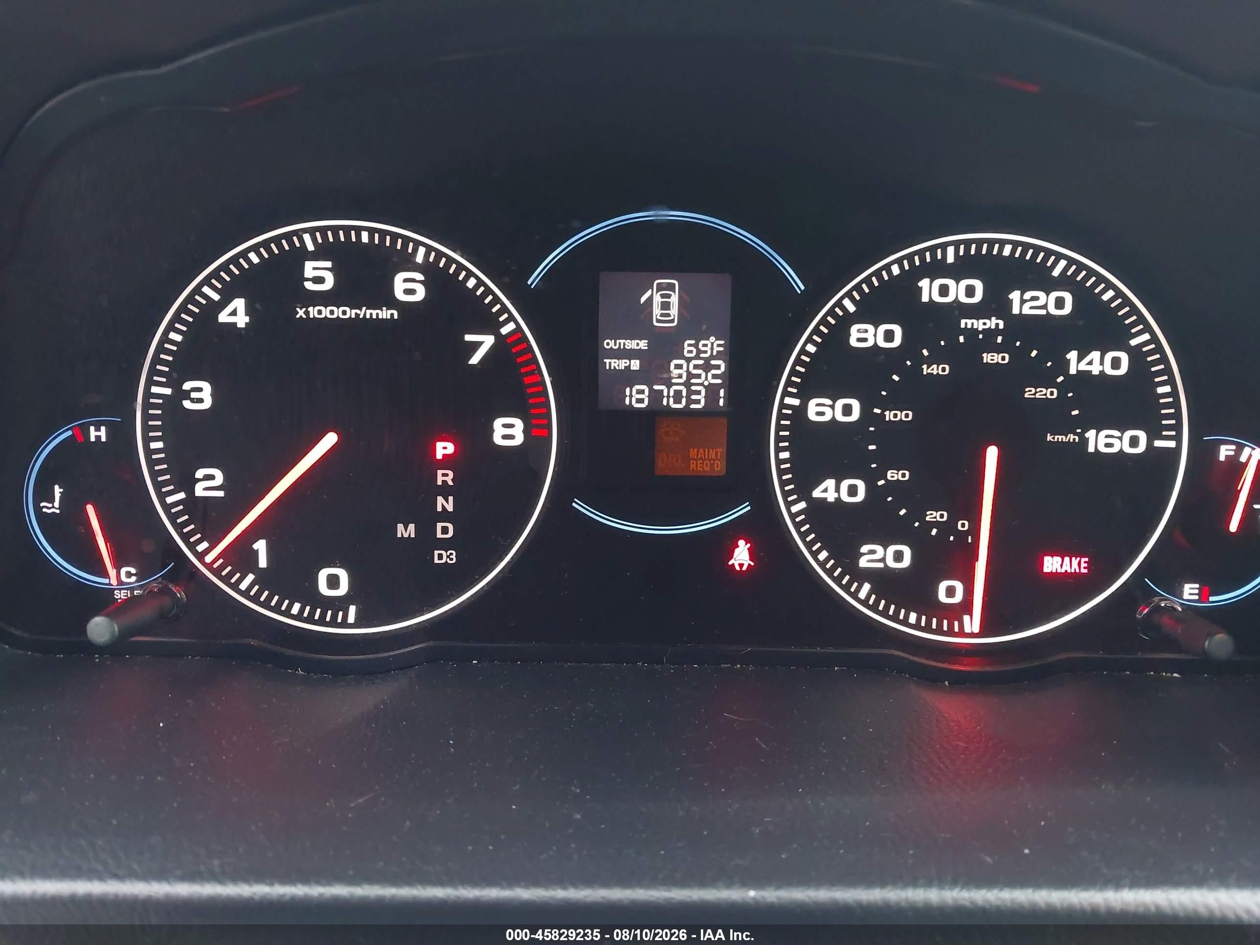 2005 Acura Tsx Blue vin: JH4CL96835C017899