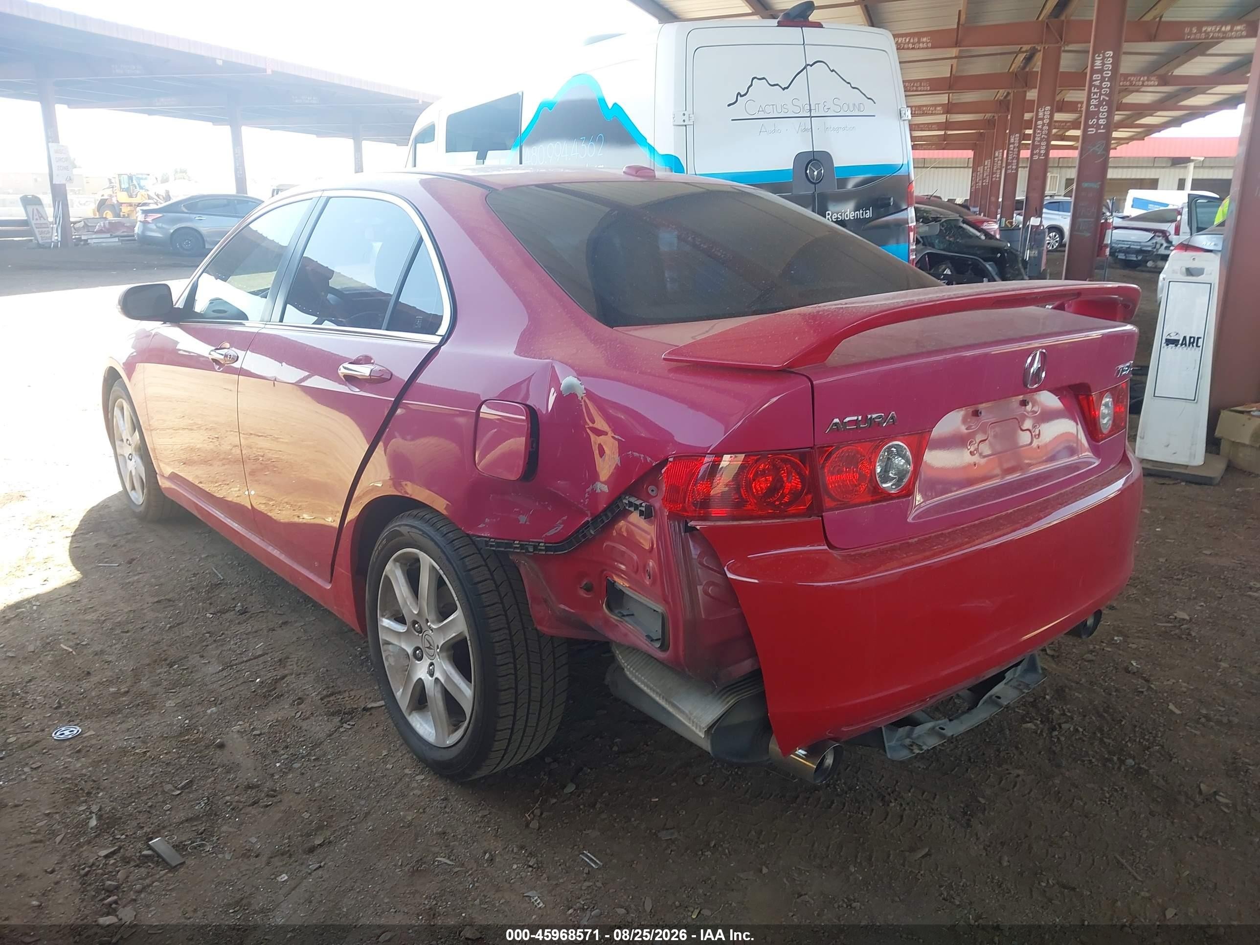 2005 Acura Tsx   Red vin: JH4CL96835C024223