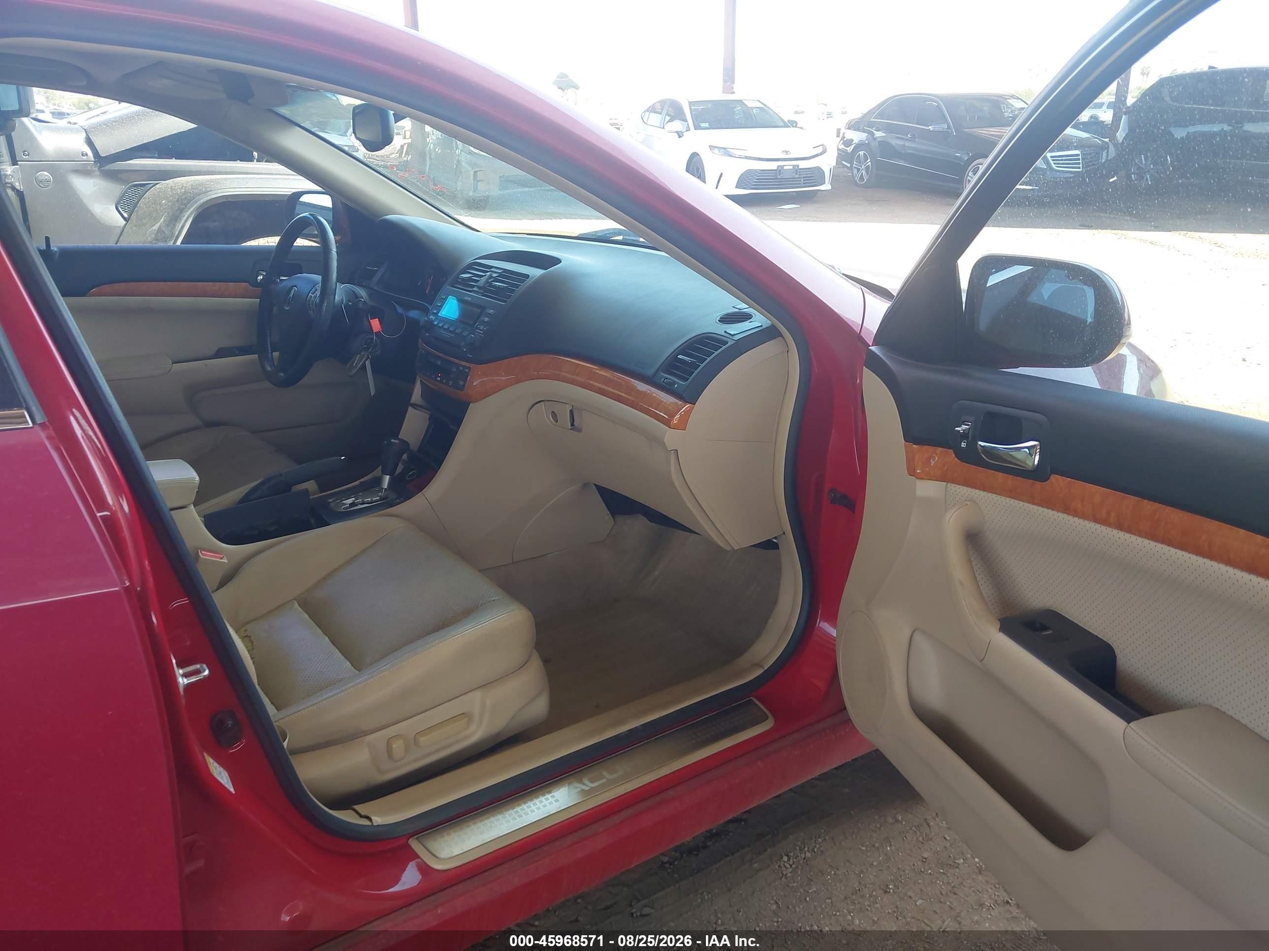 2005 Acura Tsx   Red vin: JH4CL96835C024223