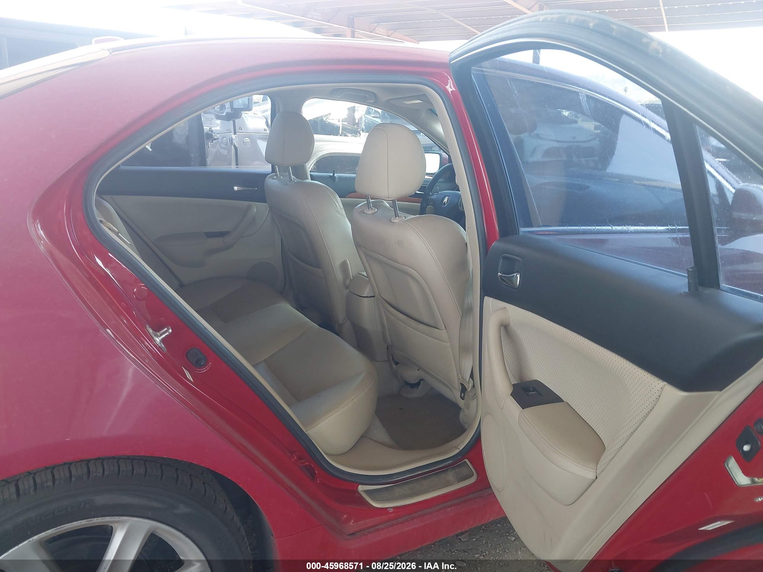 2005 Acura Tsx   Red vin: JH4CL96835C024223