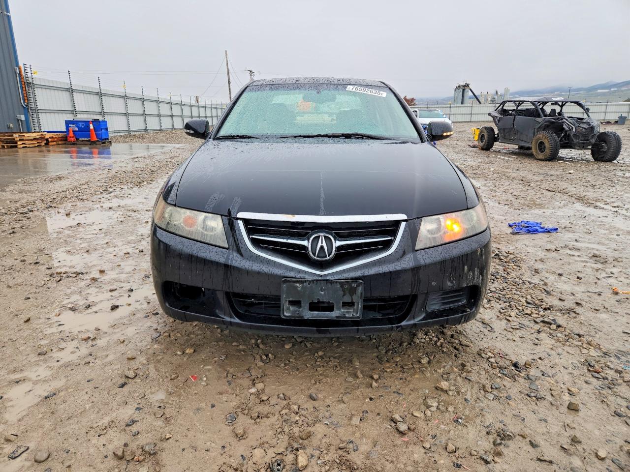 2005 Acura Tsx Black vin: JH4CL96835C027848