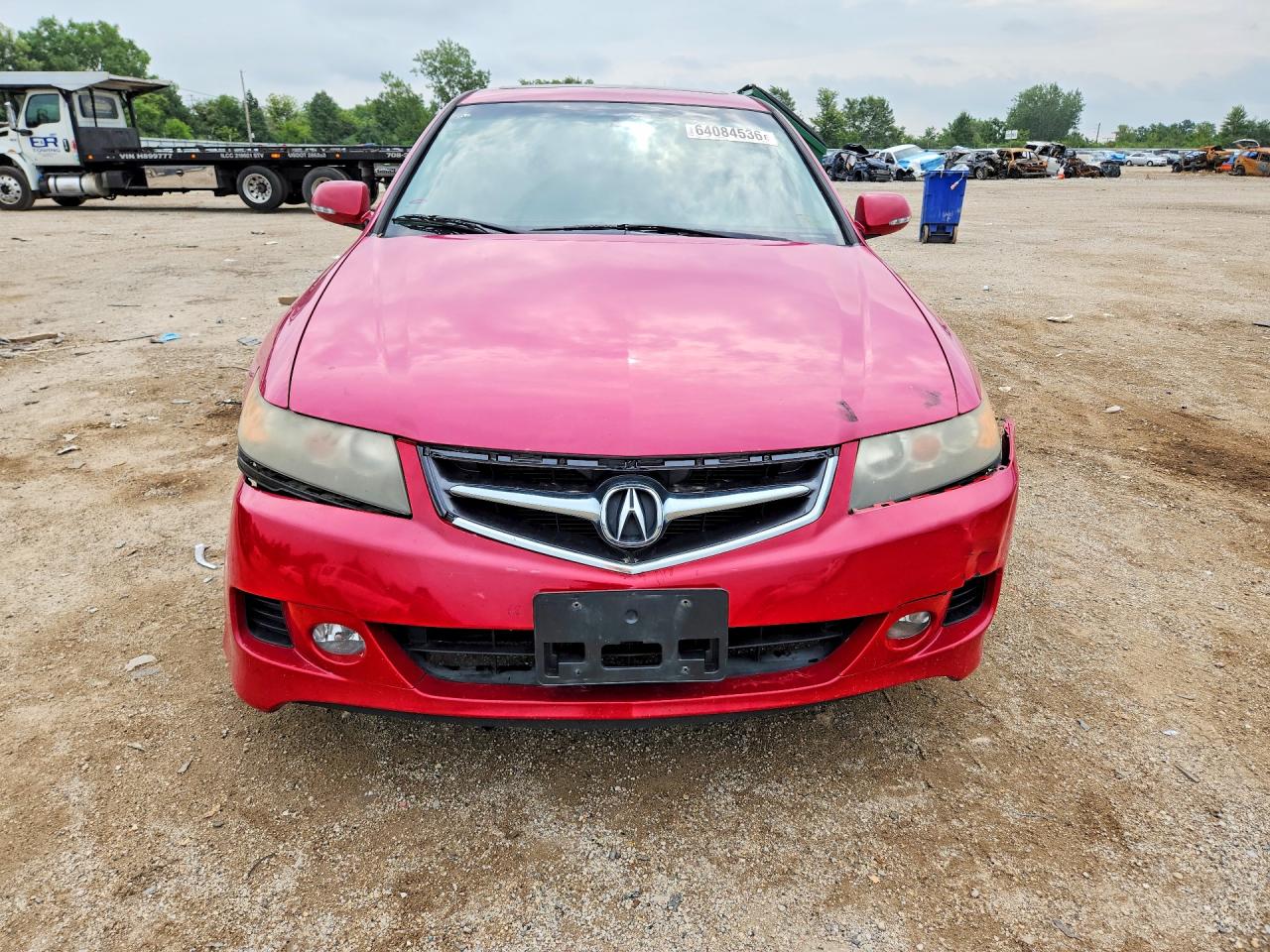 2006 Acura Tsx Red vin: JH4CL96836C020495