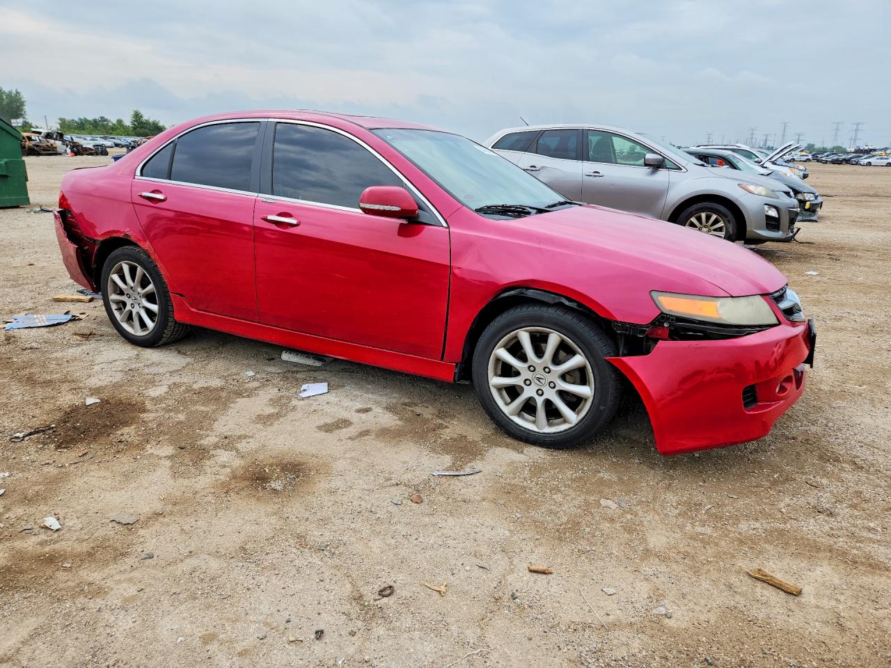 2006 Acura Tsx Red vin: JH4CL96836C020495