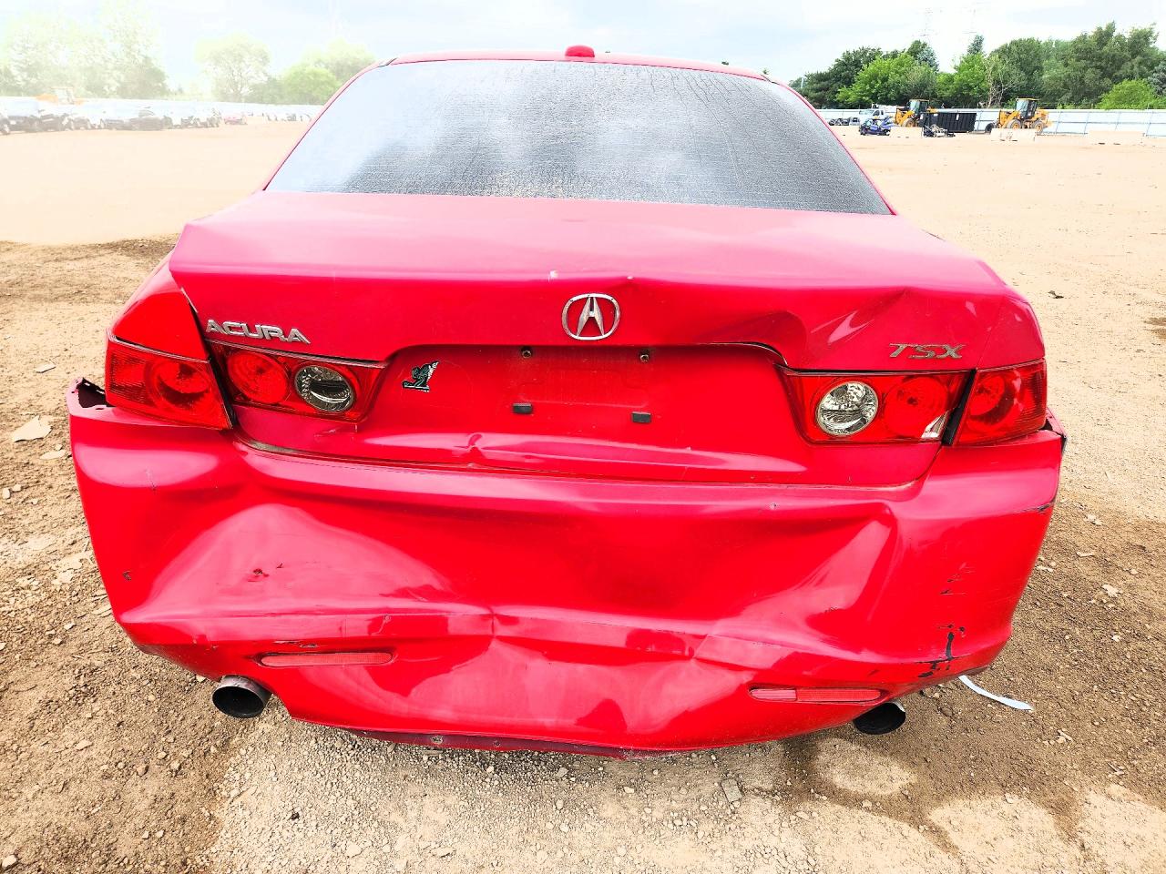 2006 Acura Tsx Red vin: JH4CL96836C020495