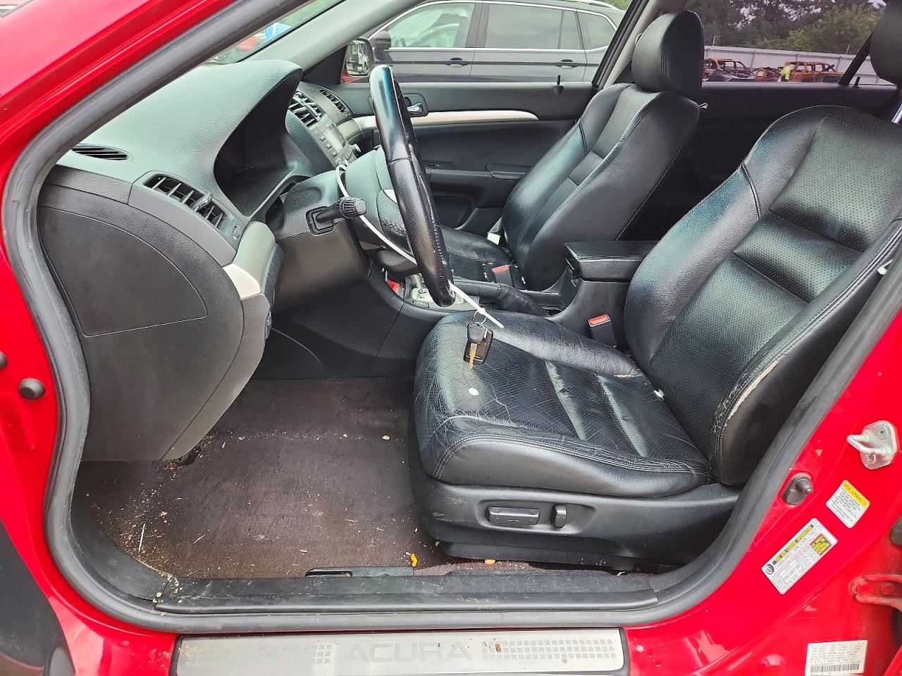 2006 Acura Tsx Red vin: JH4CL96836C020495