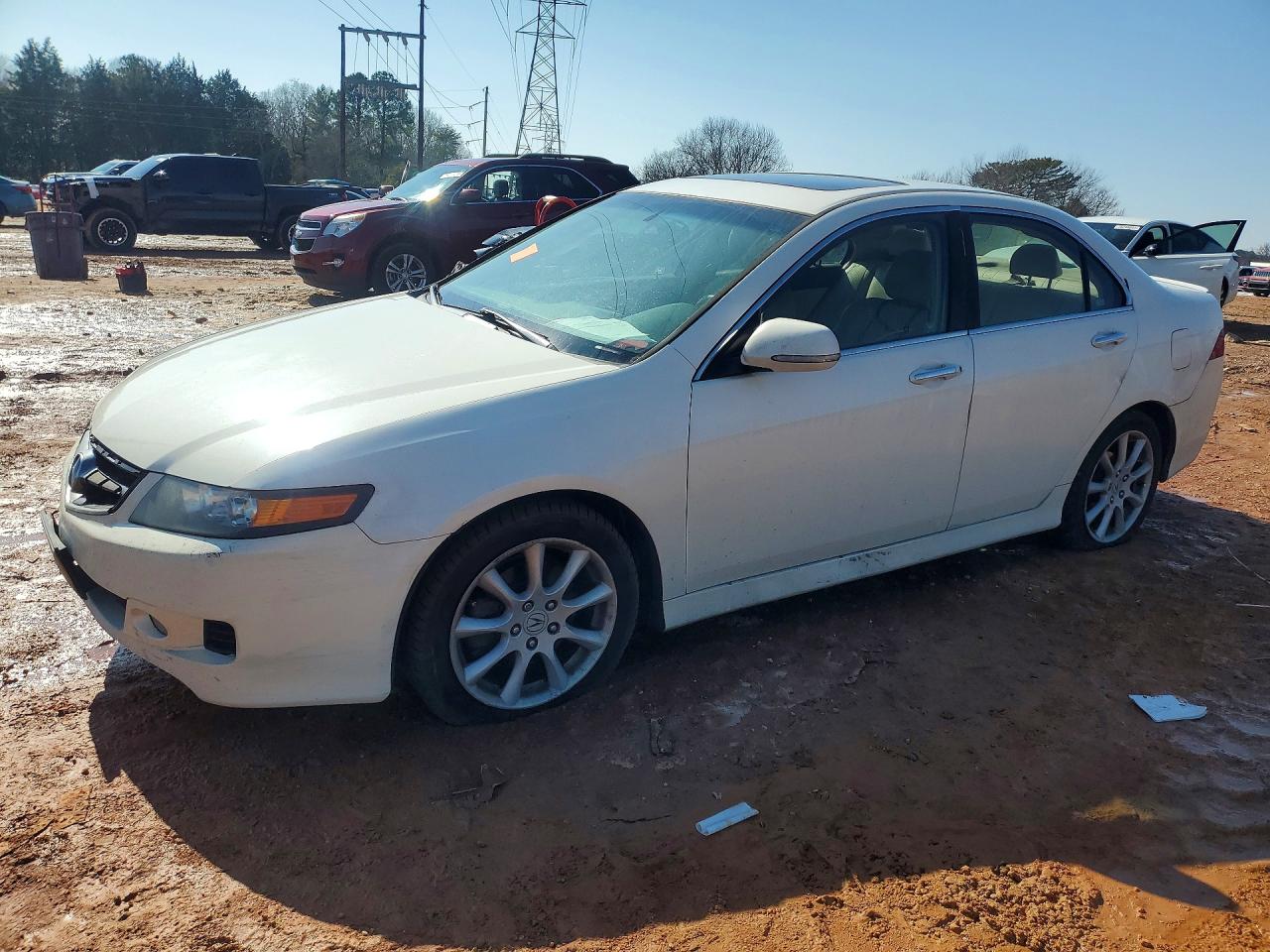 2006 Acura Tsx Белый vin: JH4CL96836C033893