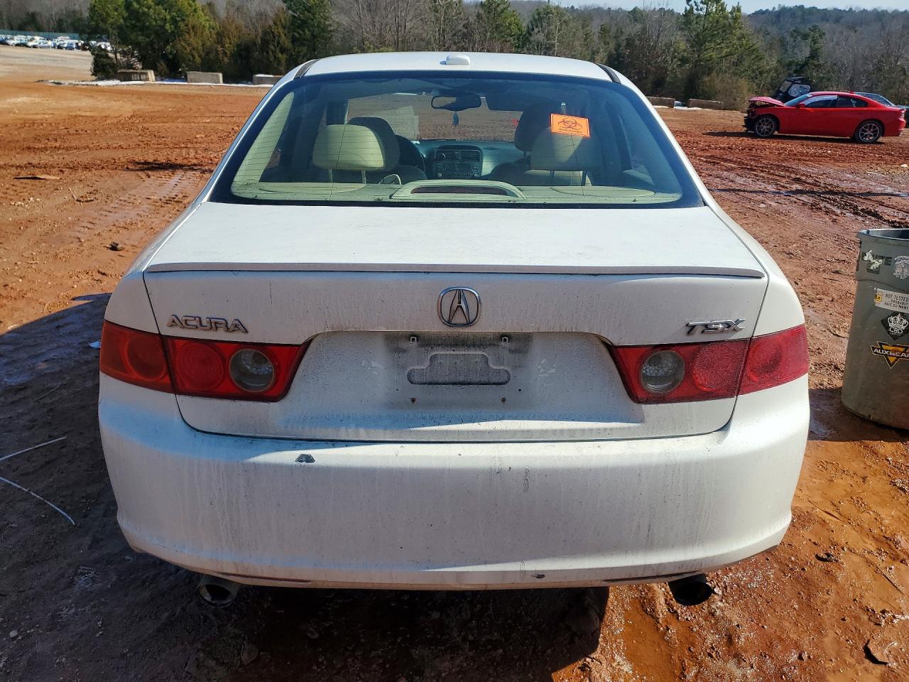 2006 Acura Tsx White vin: JH4CL96836C033893