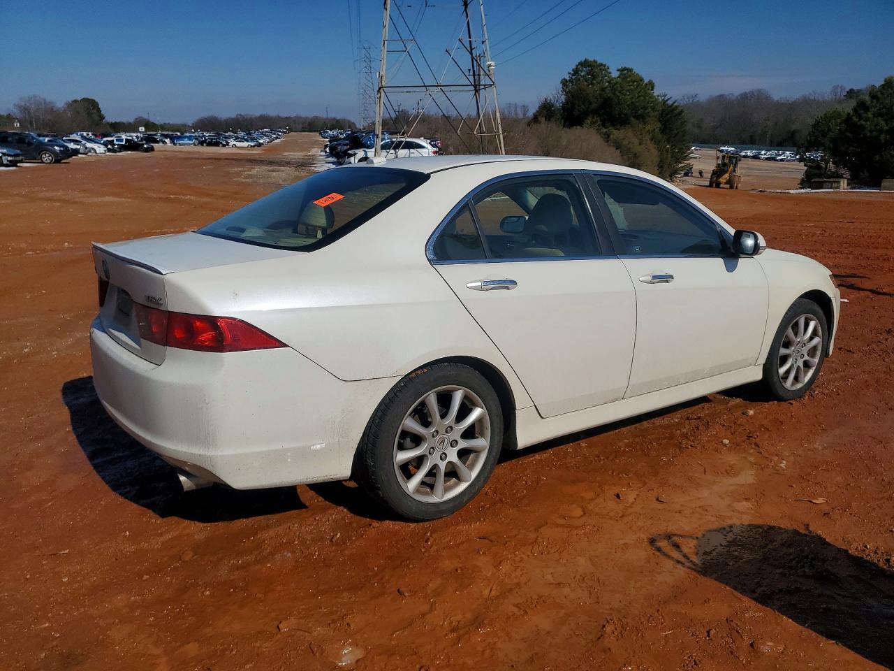 2006 Acura Tsx White vin: JH4CL96836C033893