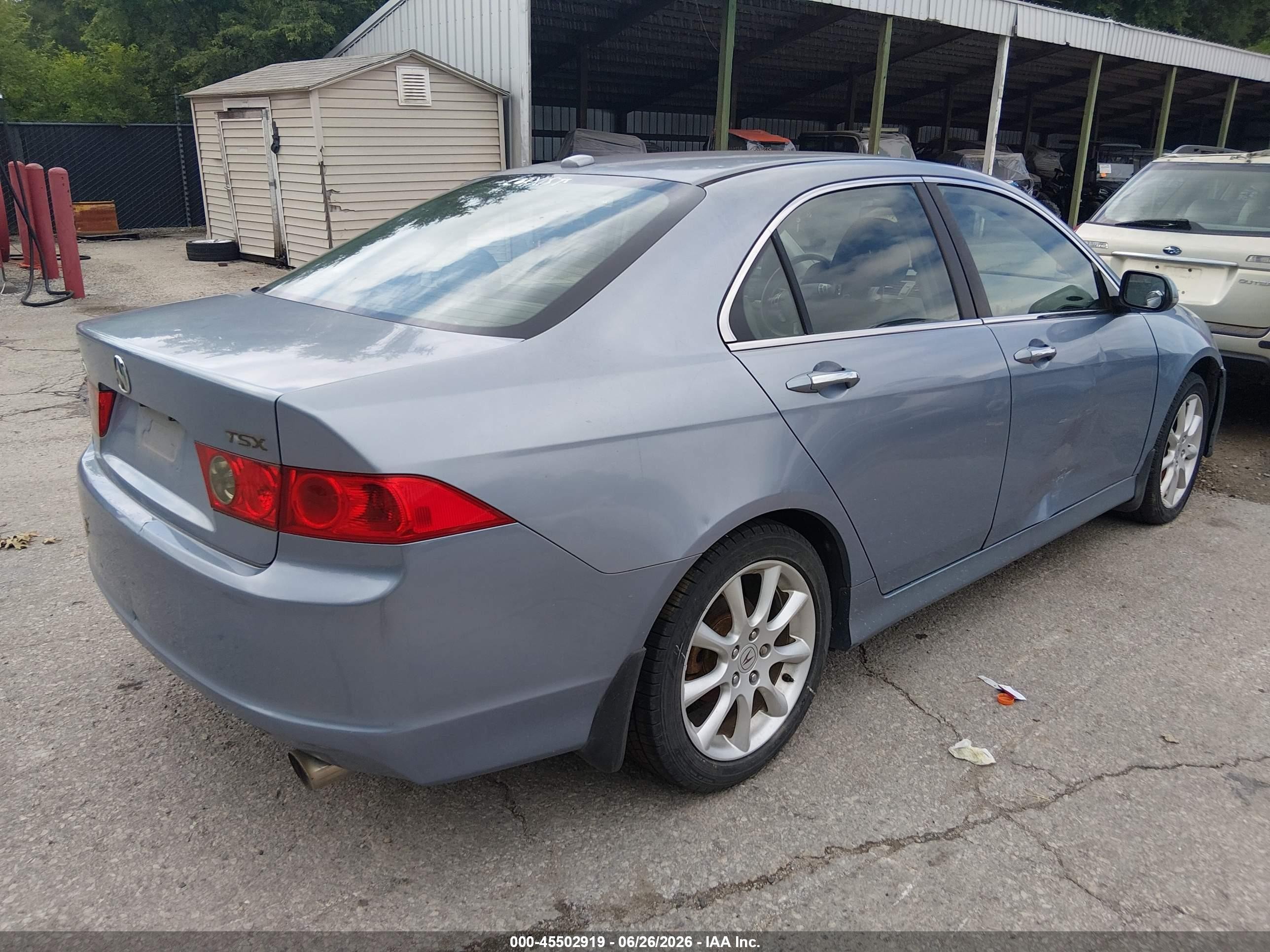 2006 Acura Tsx   Light Blue vin: JH4CL96836C035739