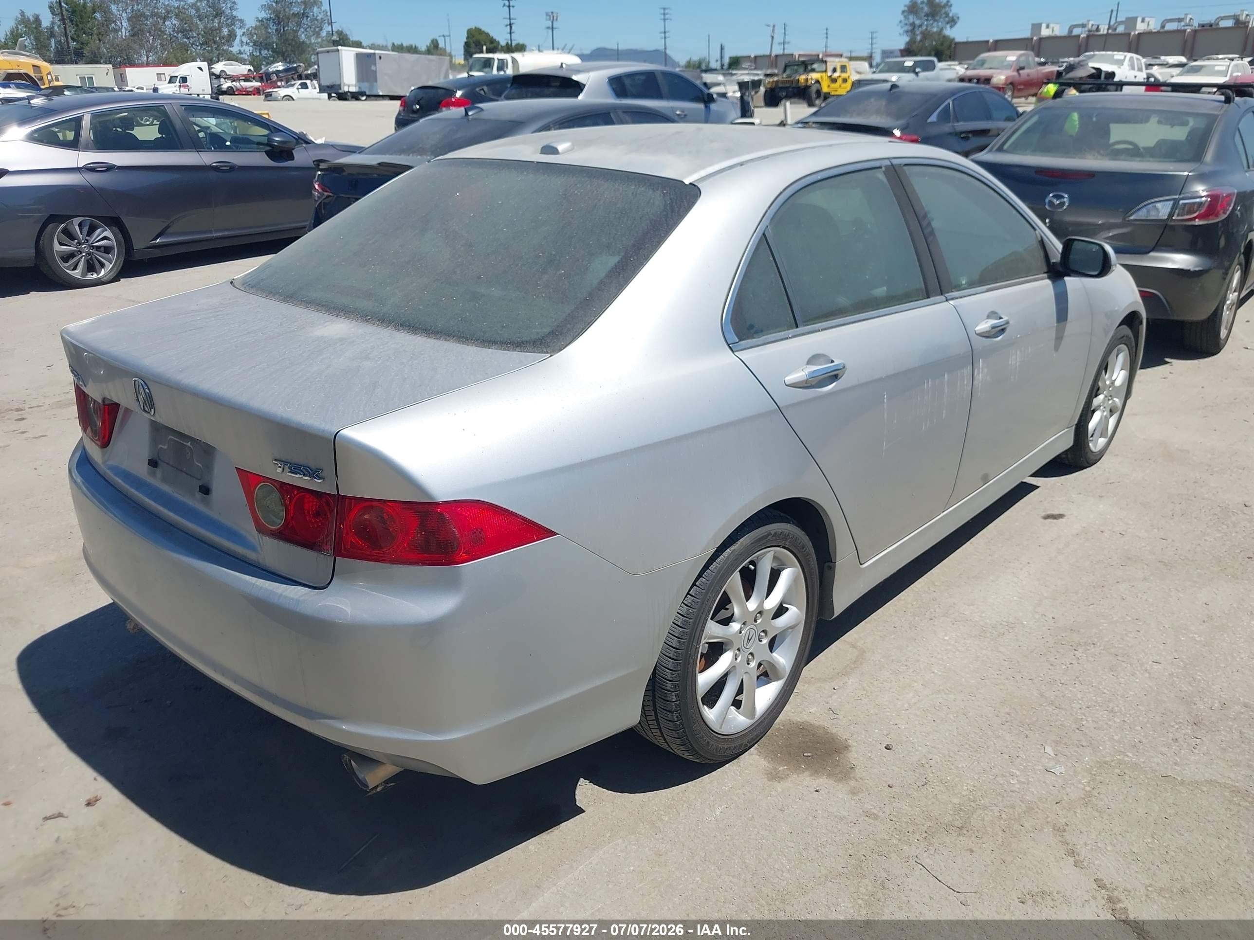 2007 Acura Tsx   Silver vin: JH4CL96837C008414