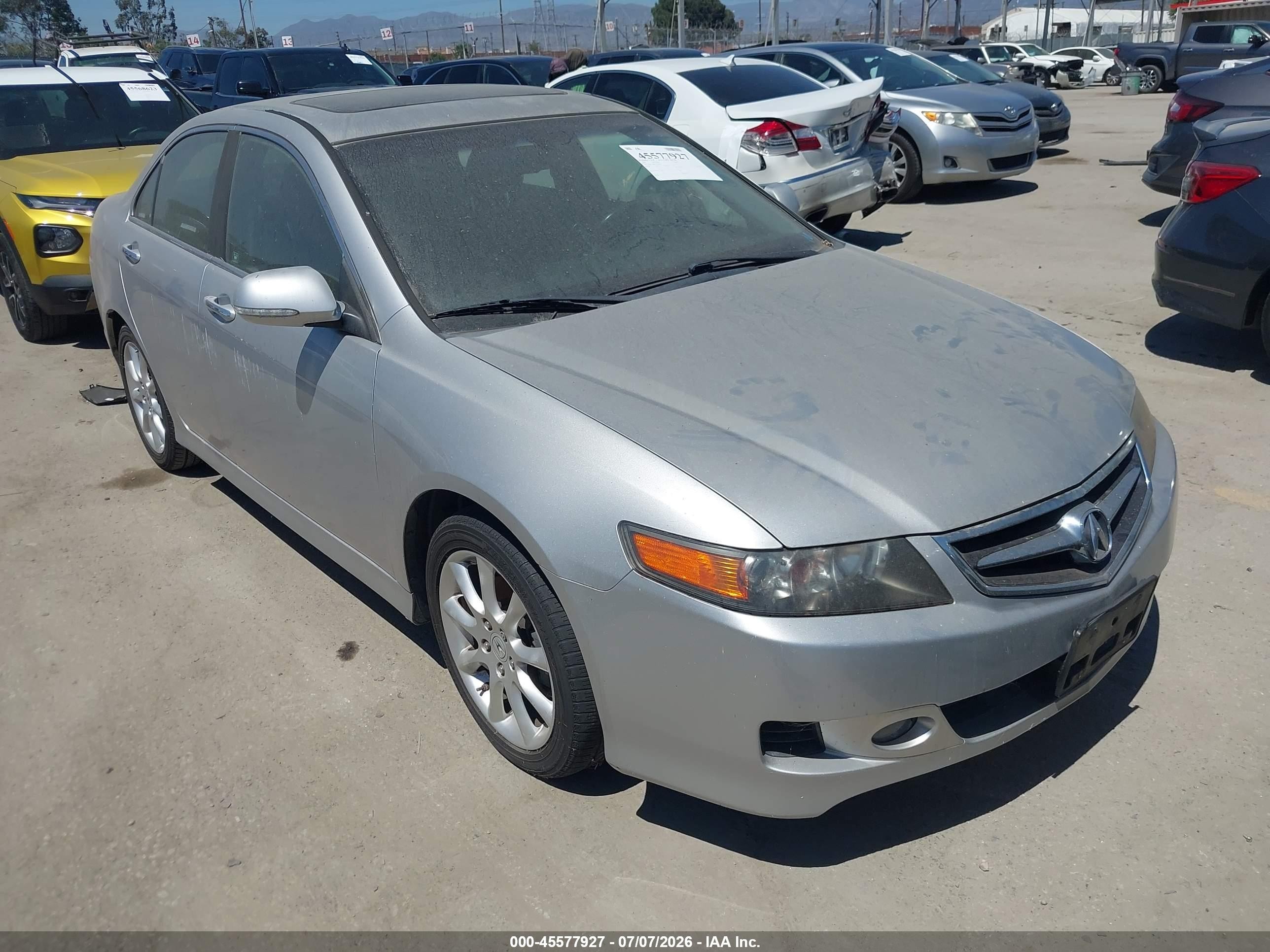 2007 Acura Tsx   Silver vin: JH4CL96837C008414