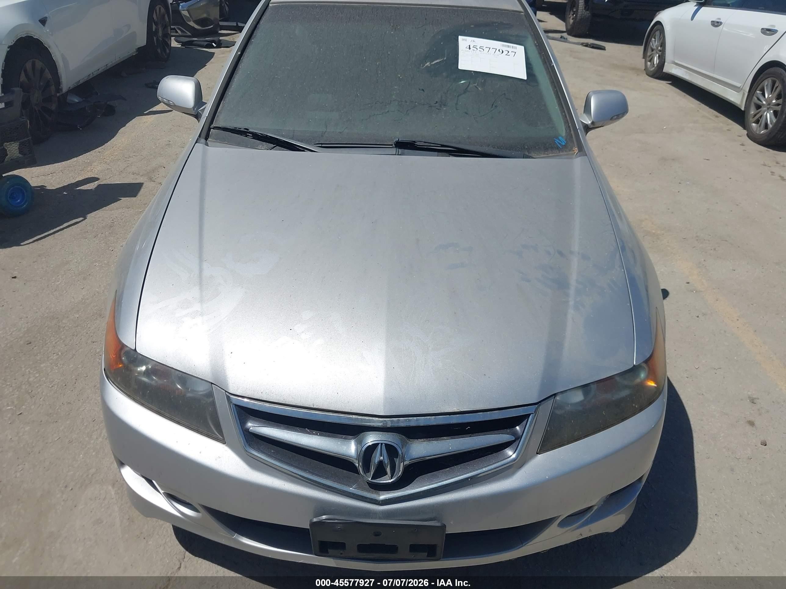 2007 Acura Tsx   Silver vin: JH4CL96837C008414