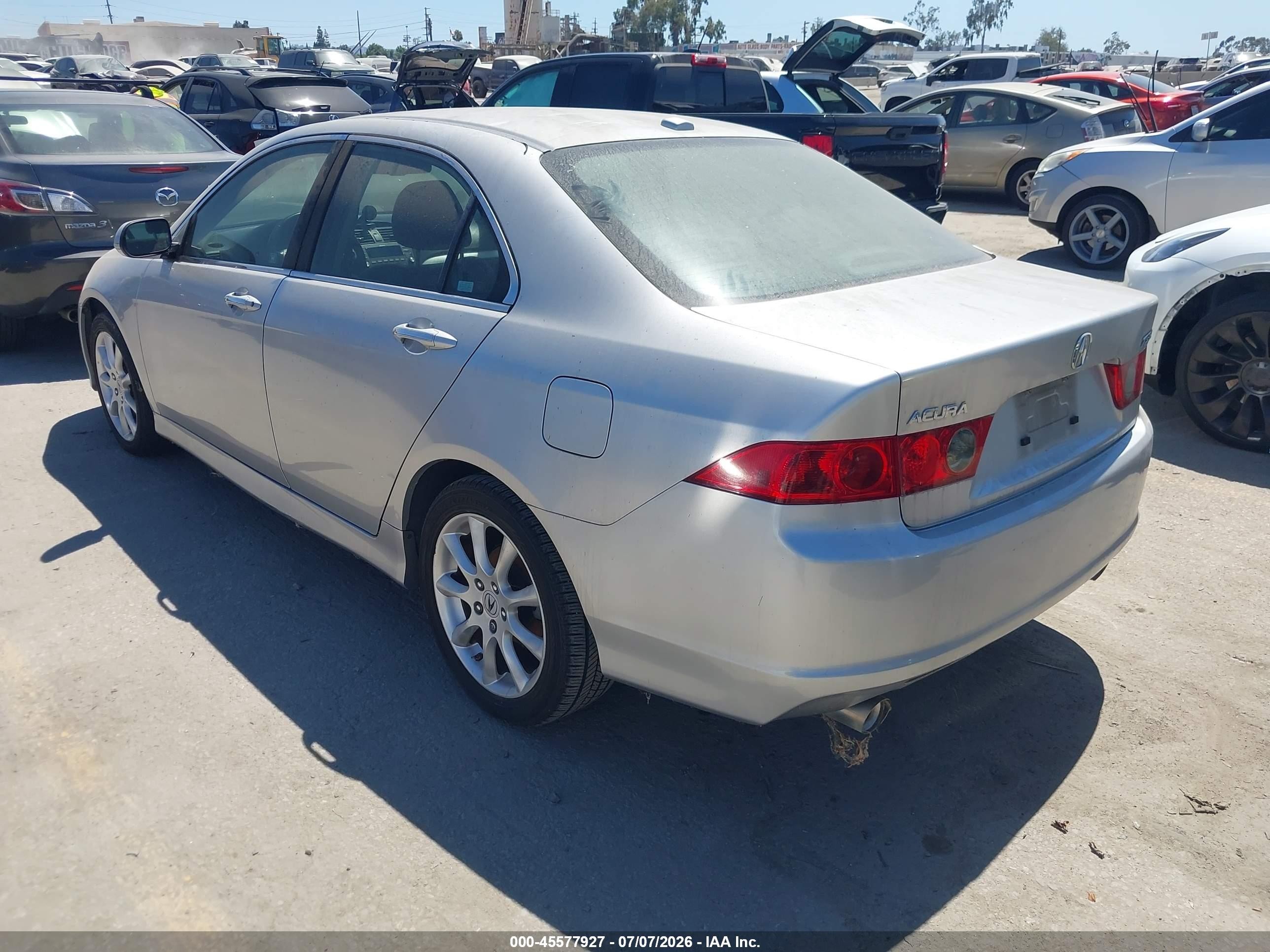 2007 Acura Tsx   Silver vin: JH4CL96837C008414