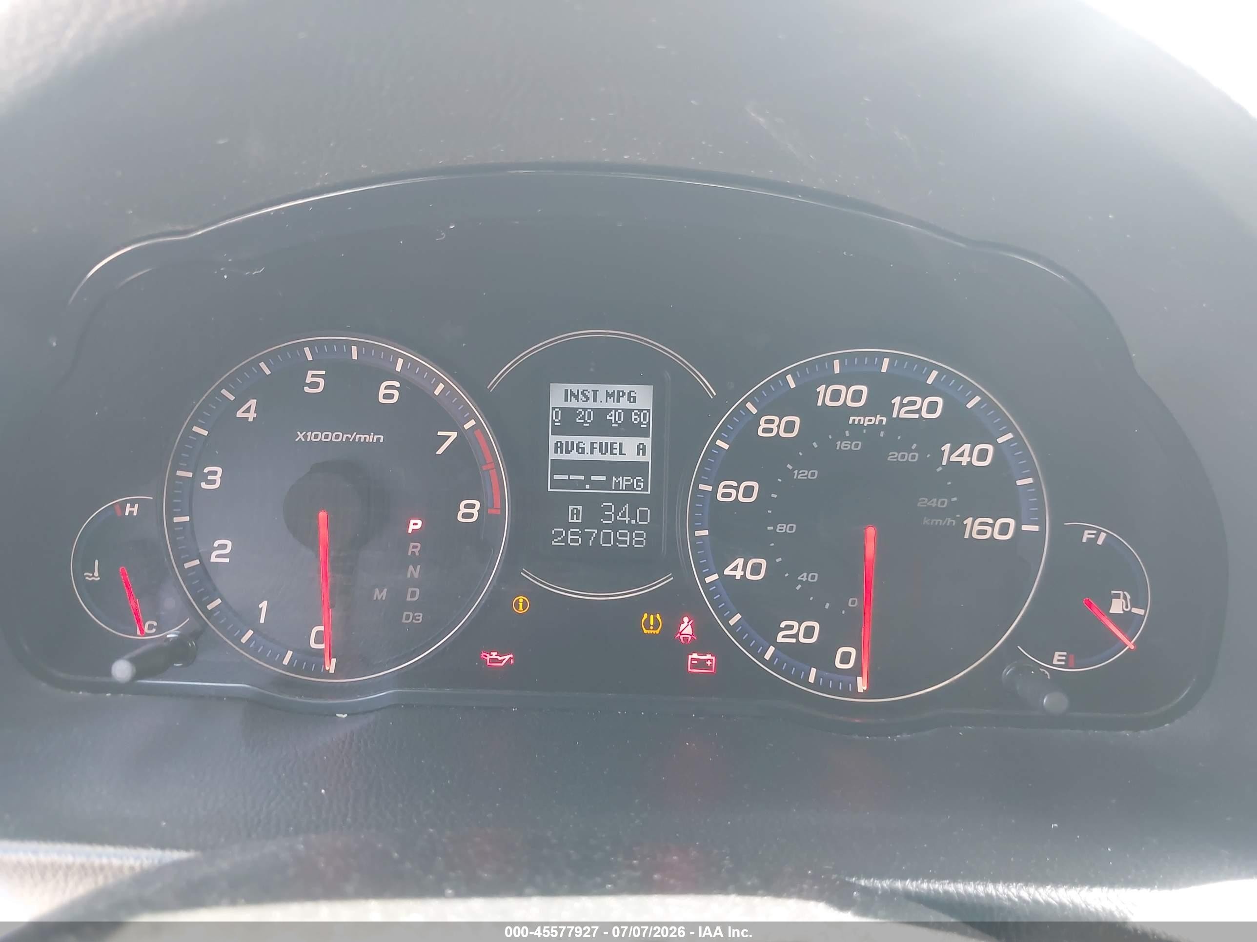 2007 Acura Tsx   Silver vin: JH4CL96837C008414