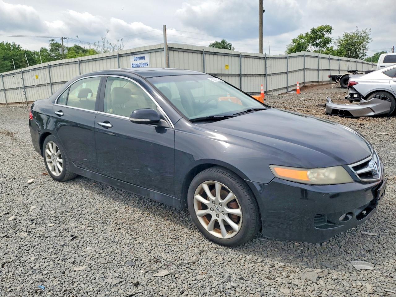 2008 Acura Tsx Black vin: JH4CL96838C005112