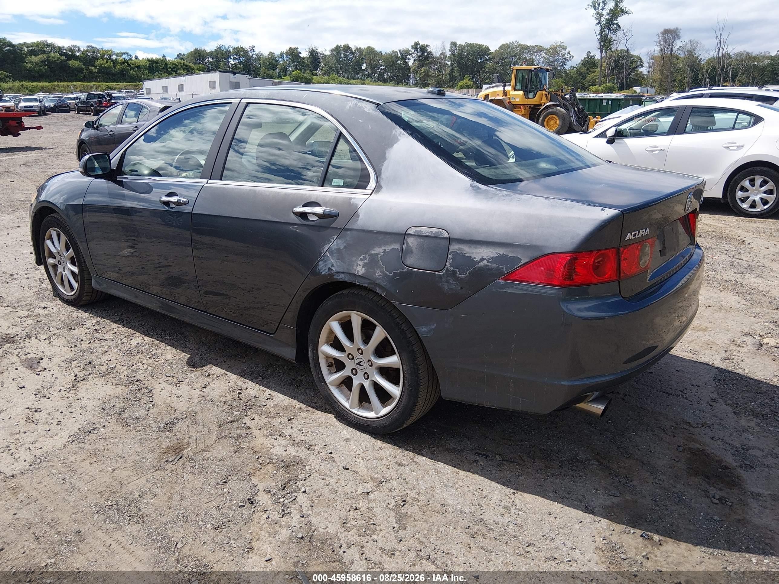 2008 Acura Tsx   Gray vin: JH4CL96838C005420