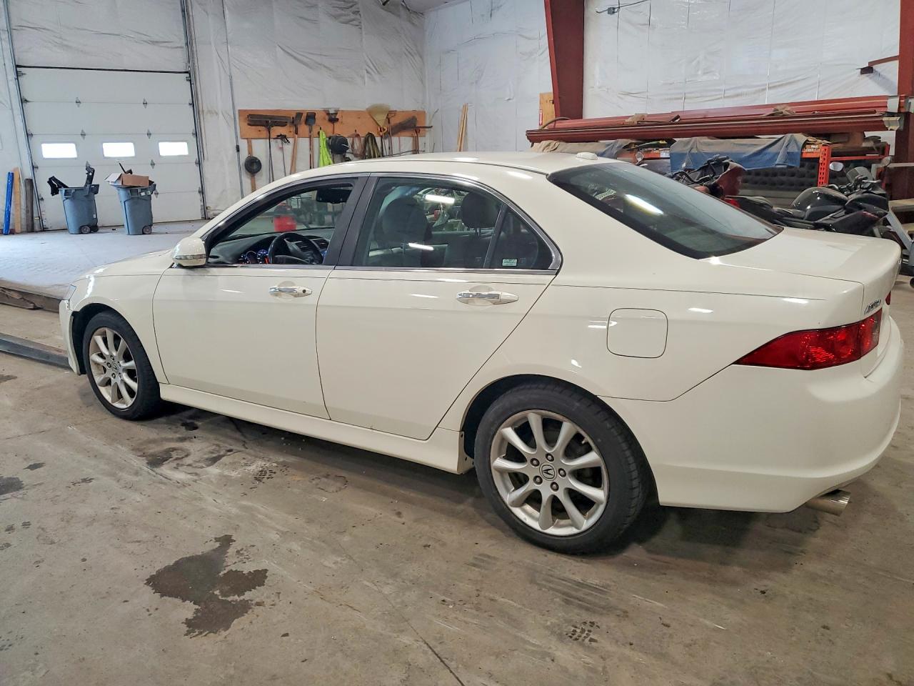 2008 Acura Tsx White vin: JH4CL96838C013839