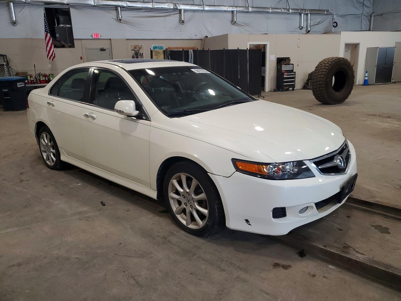 2008 Acura Tsx White vin: JH4CL96838C013839