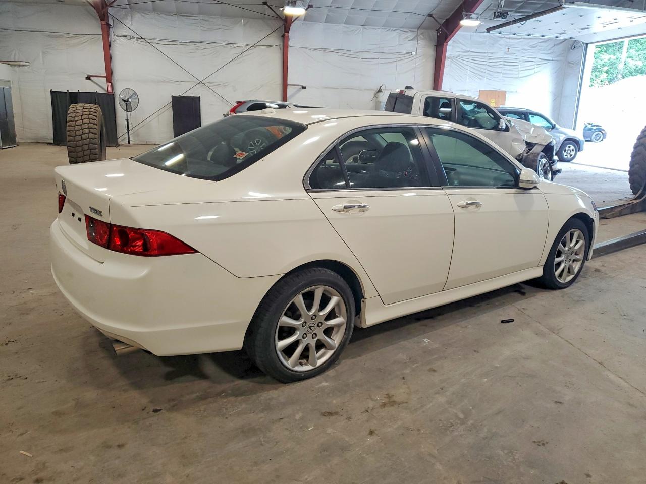 2008 Acura Tsx White vin: JH4CL96838C013839