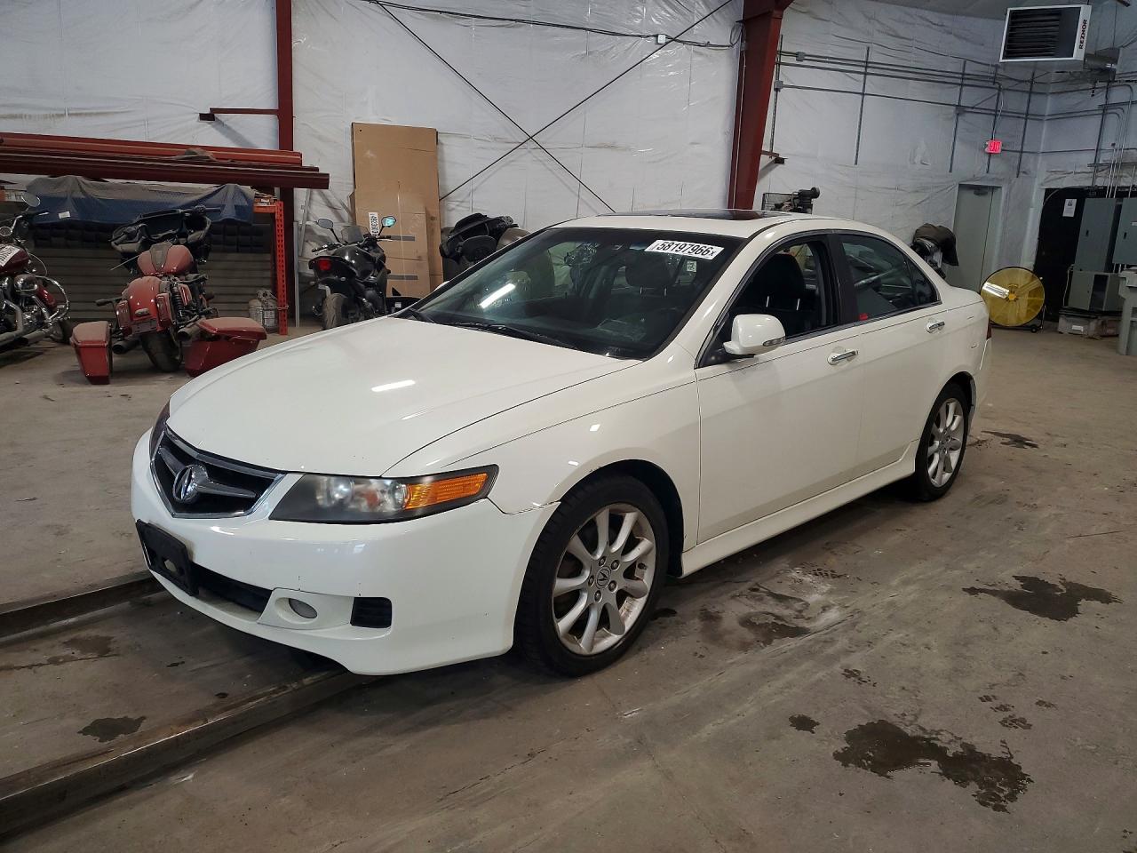 2008 Acura Tsx White vin: JH4CL96838C013839
